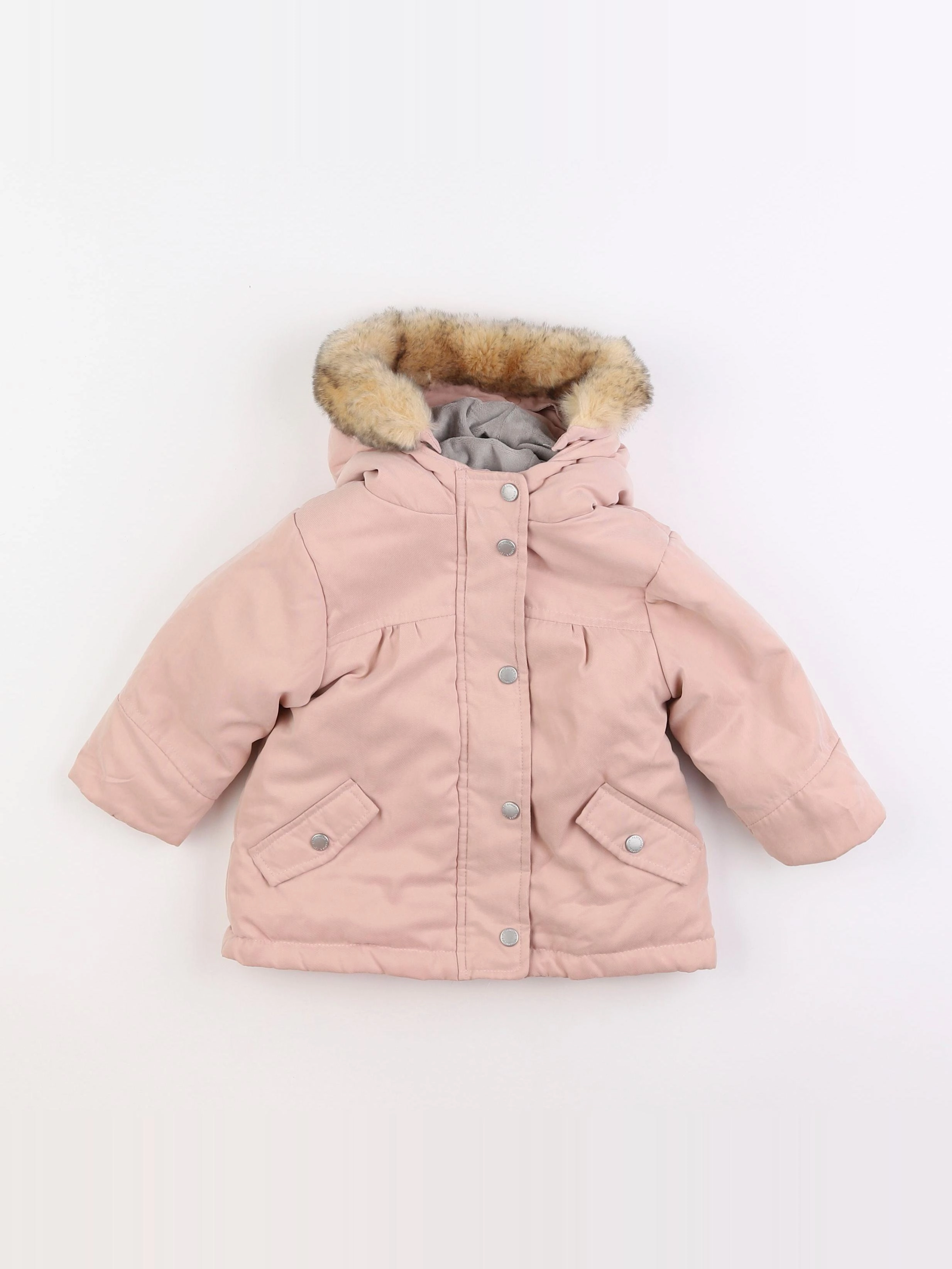Vertbaudet - parka rose - 12 mois