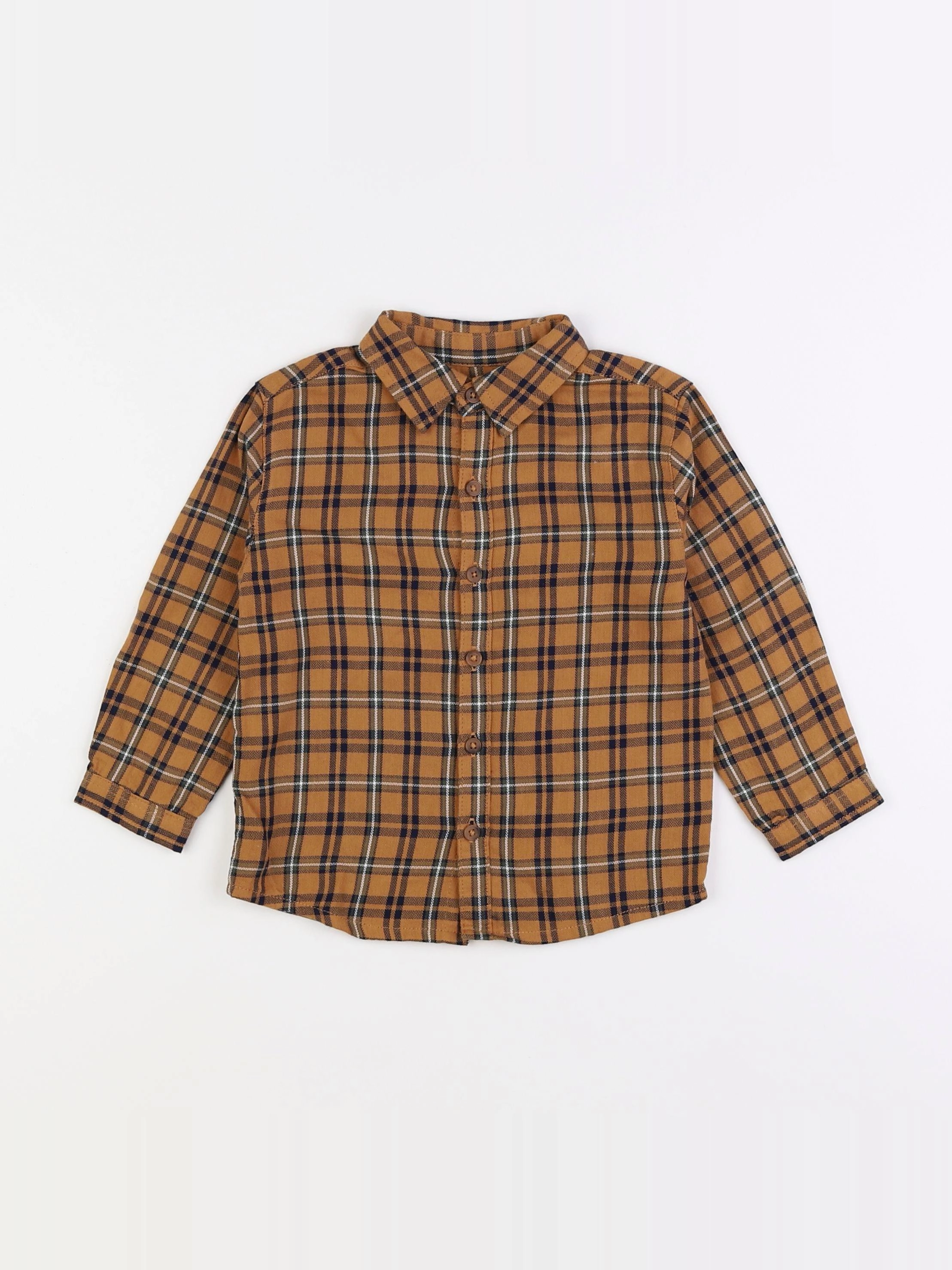 Boutchou - chemise marron - 2 ans