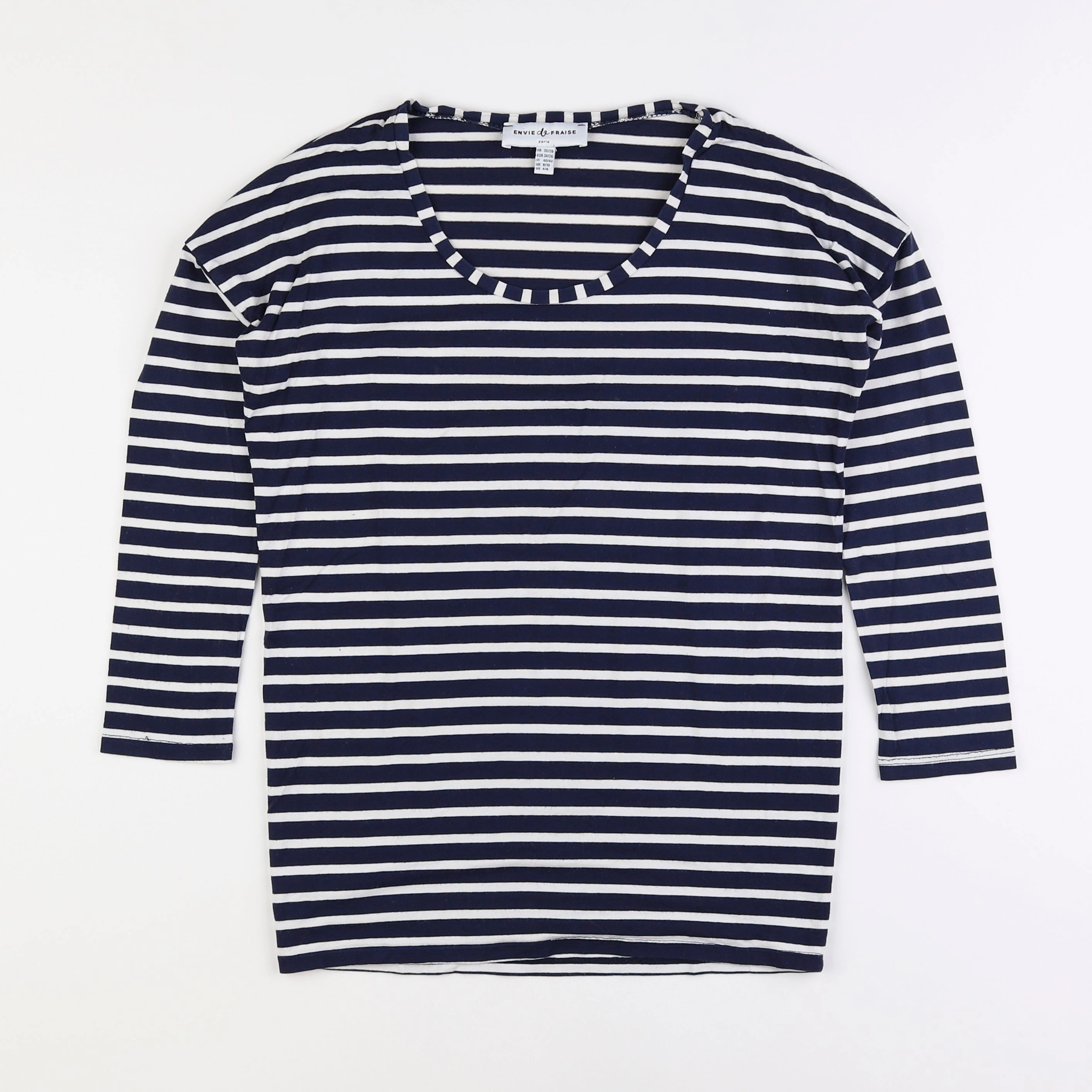 Envie de fraise - tee-shirt grossesse bleu - 36 à 38