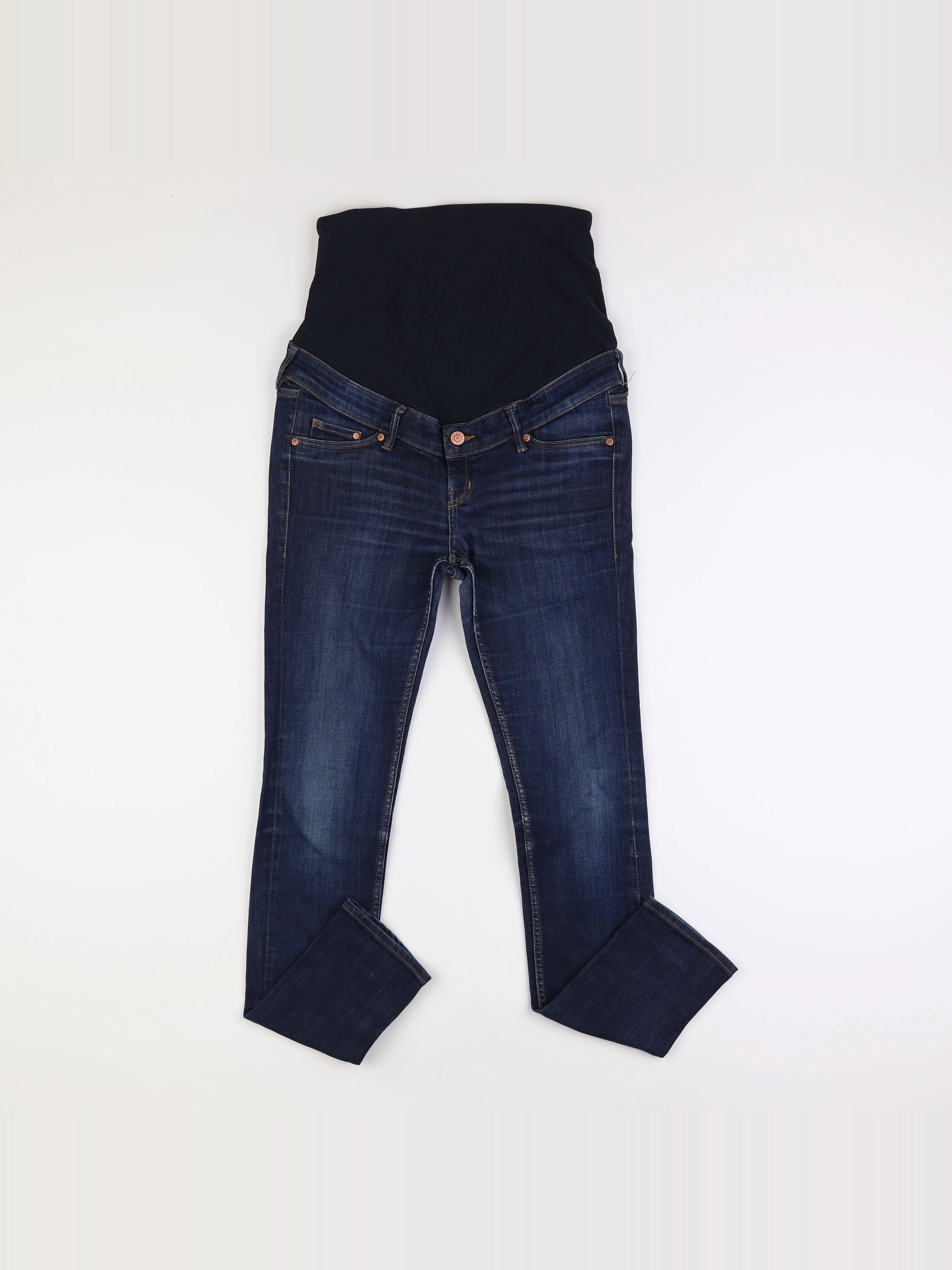 H&M - jean grossesse bleu - 38