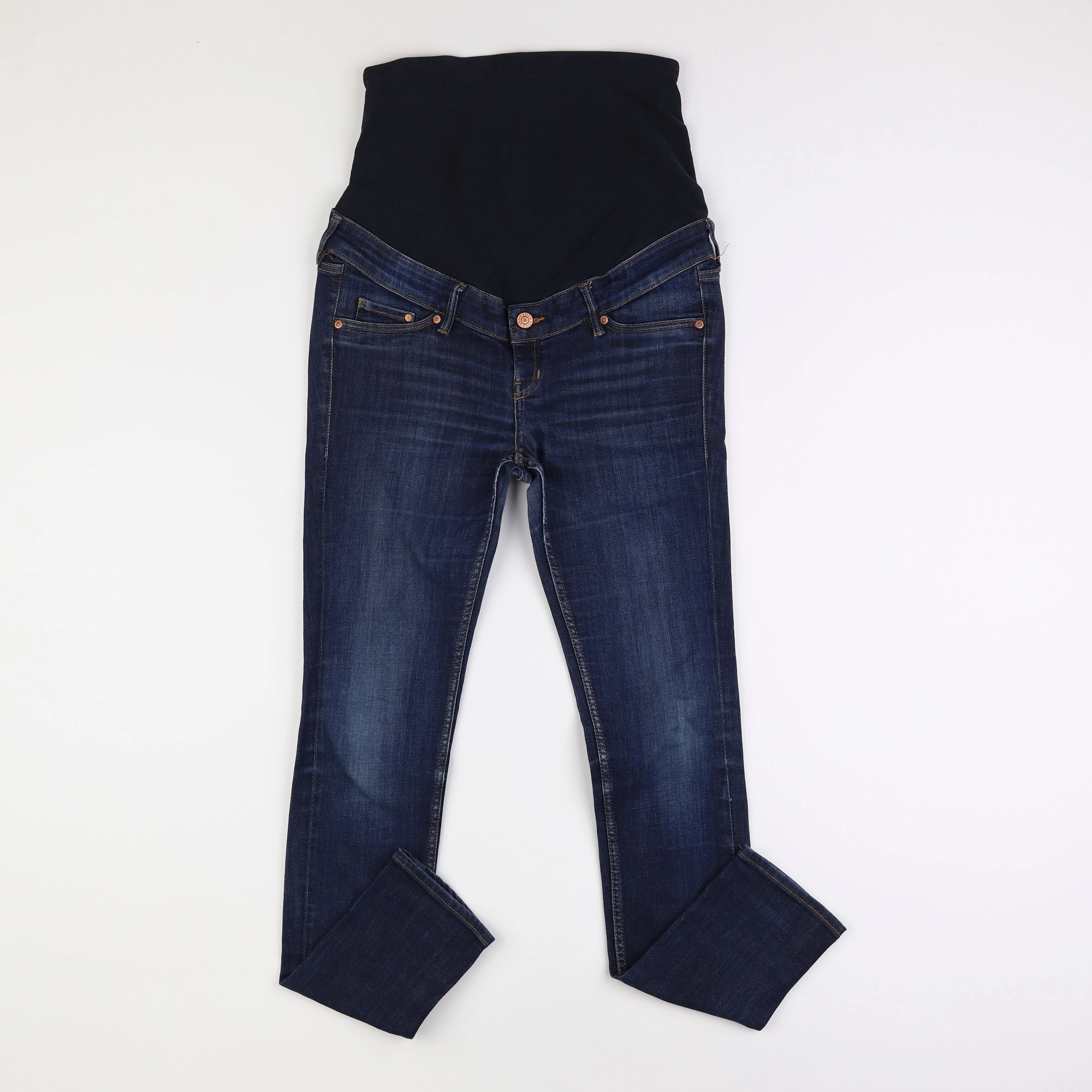H&M - jean grossesse bleu - 38