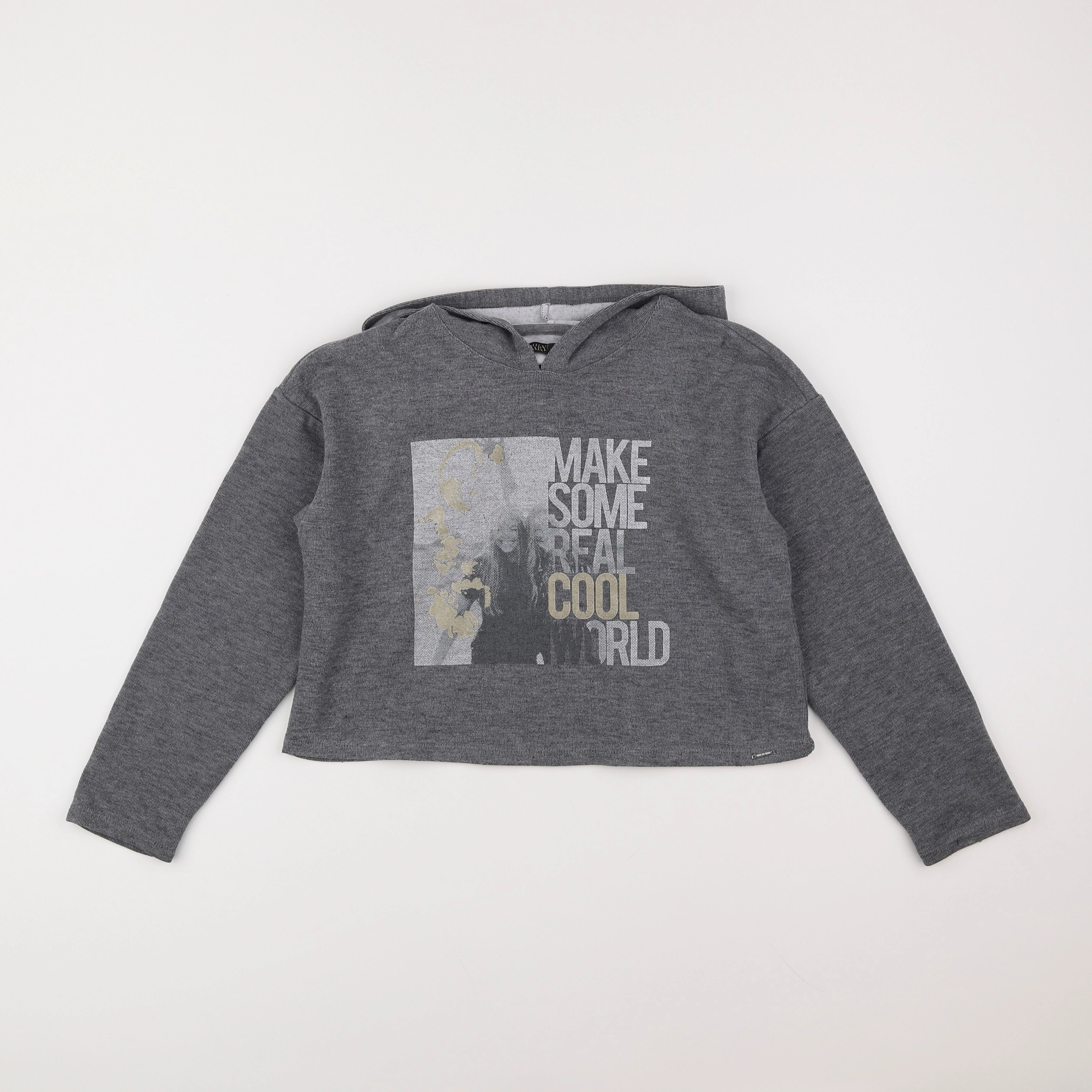 IKKS - sweat gris - 10 ans
