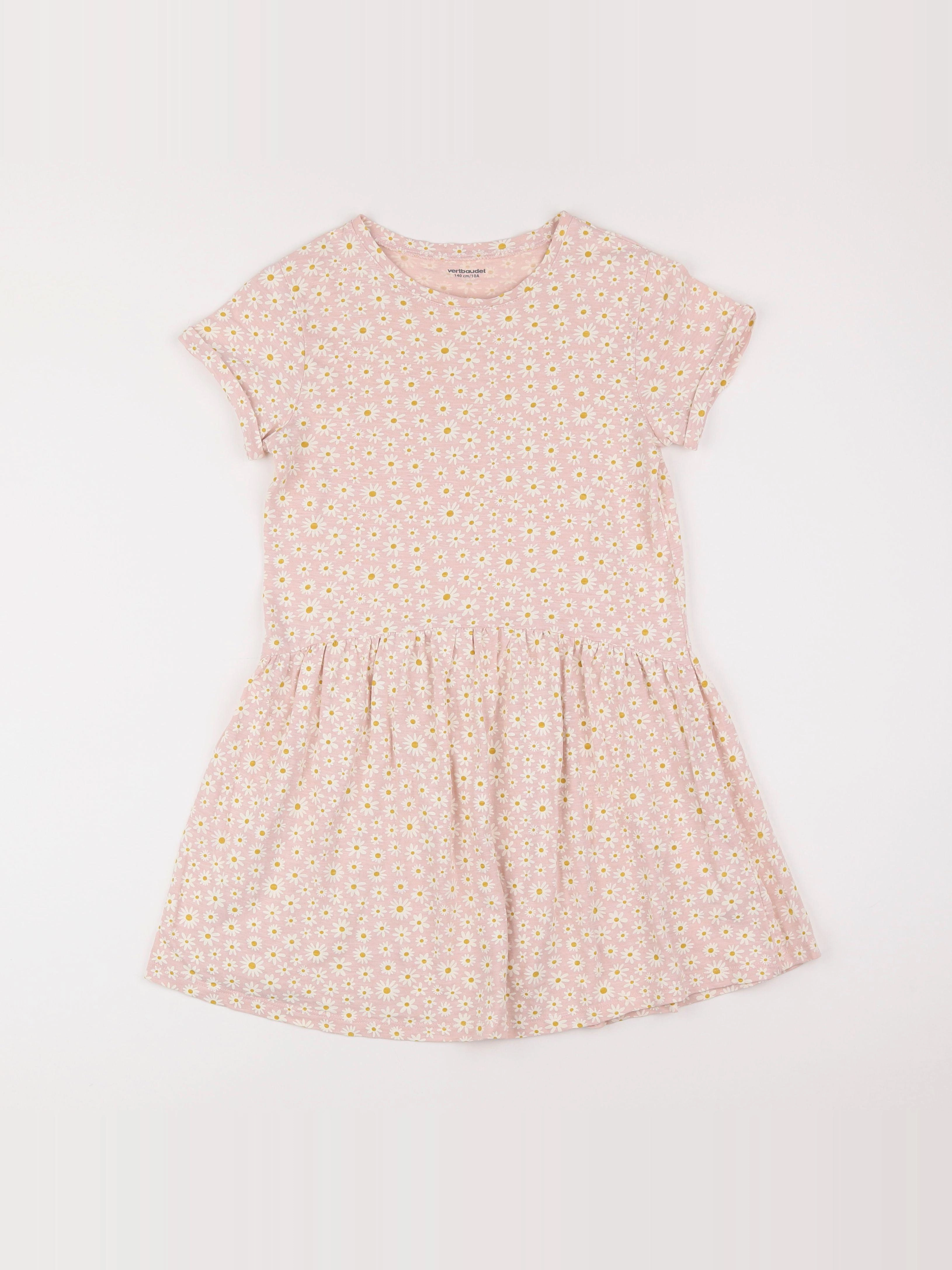 Vertbaudet - robe rose - 10 ans