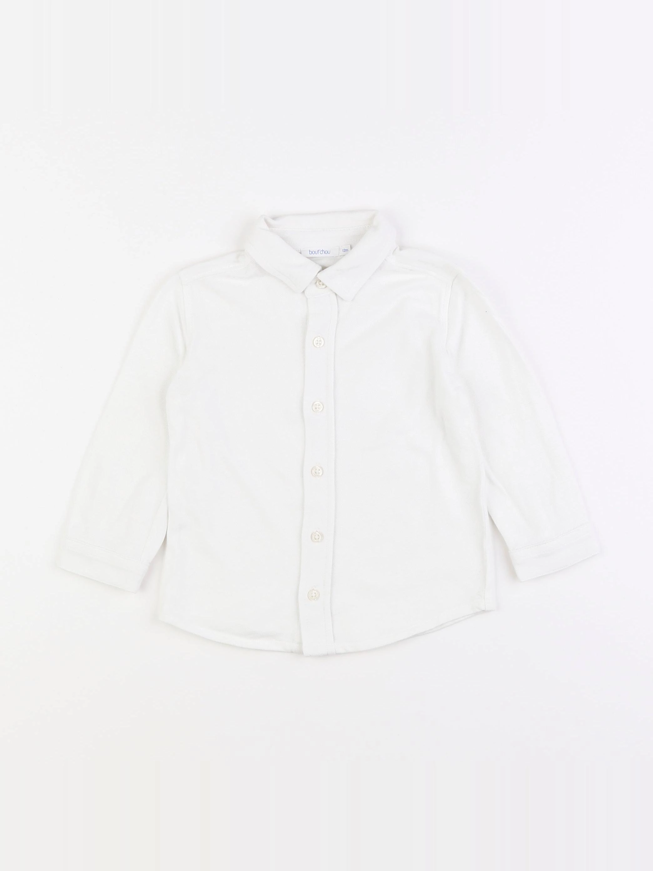 Boutchou - chemise blanc - 12 mois