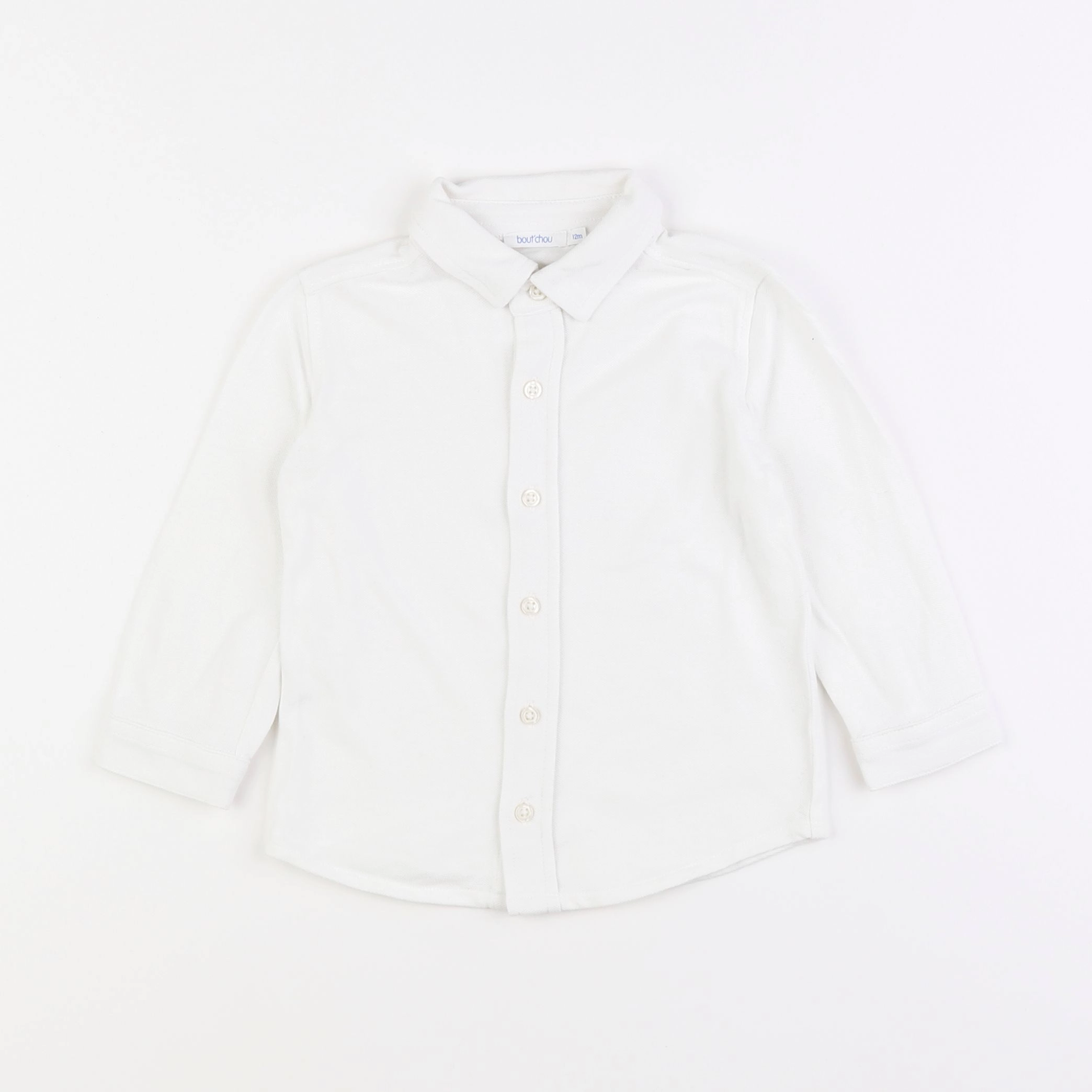 Boutchou - chemise blanc - 12 mois
