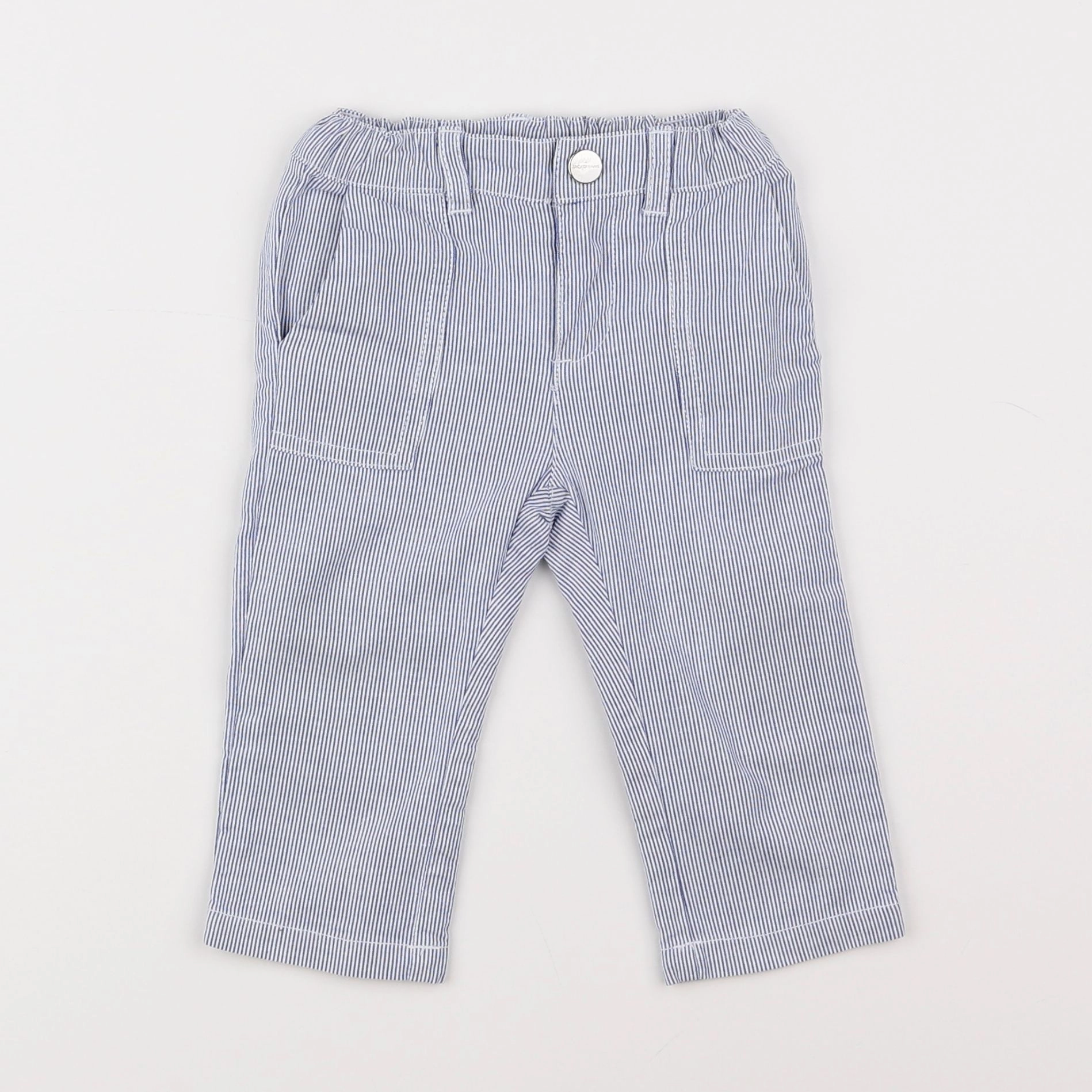 Jacadi - pantalon bleu - 12 mois