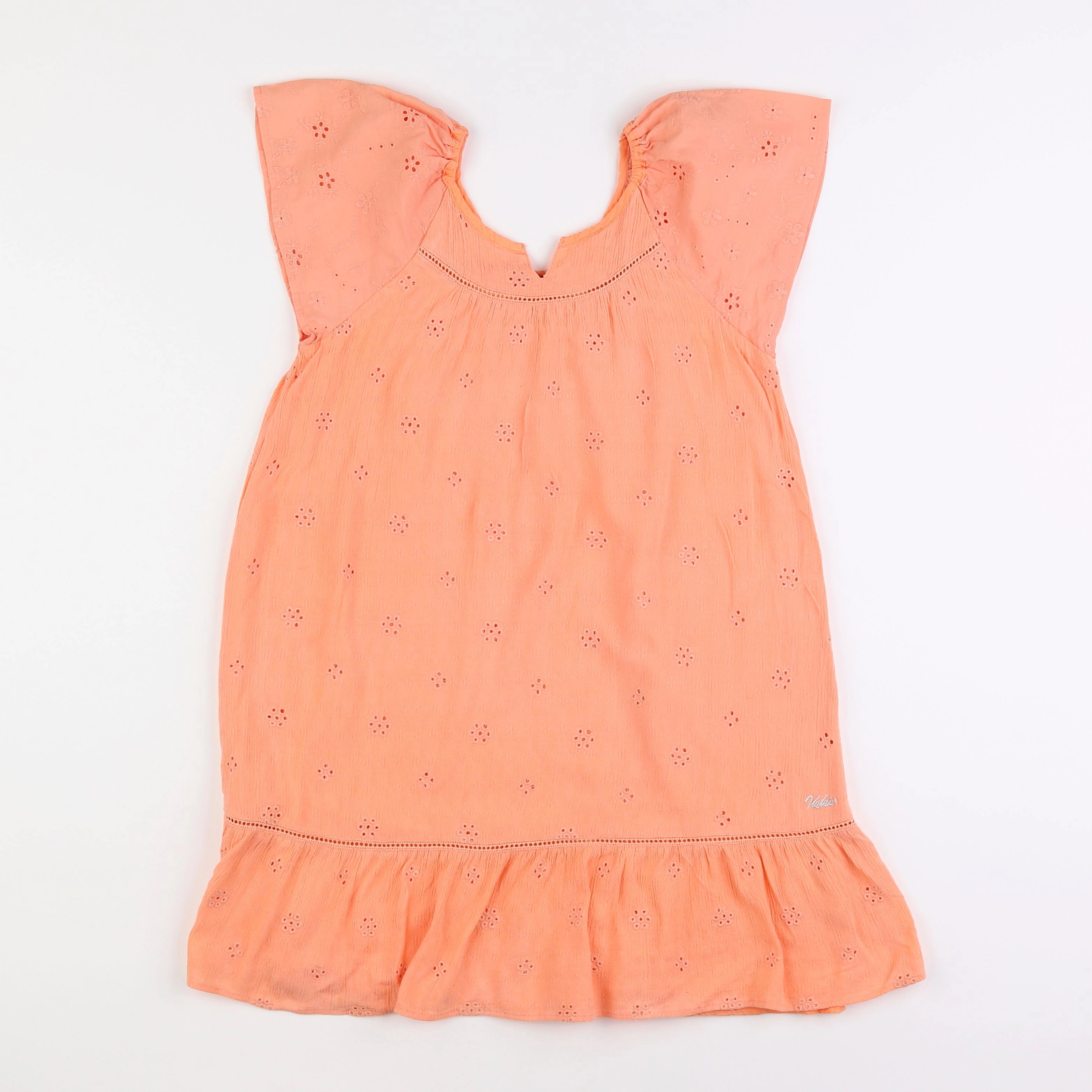 IKKS - robe orange - 10 ans