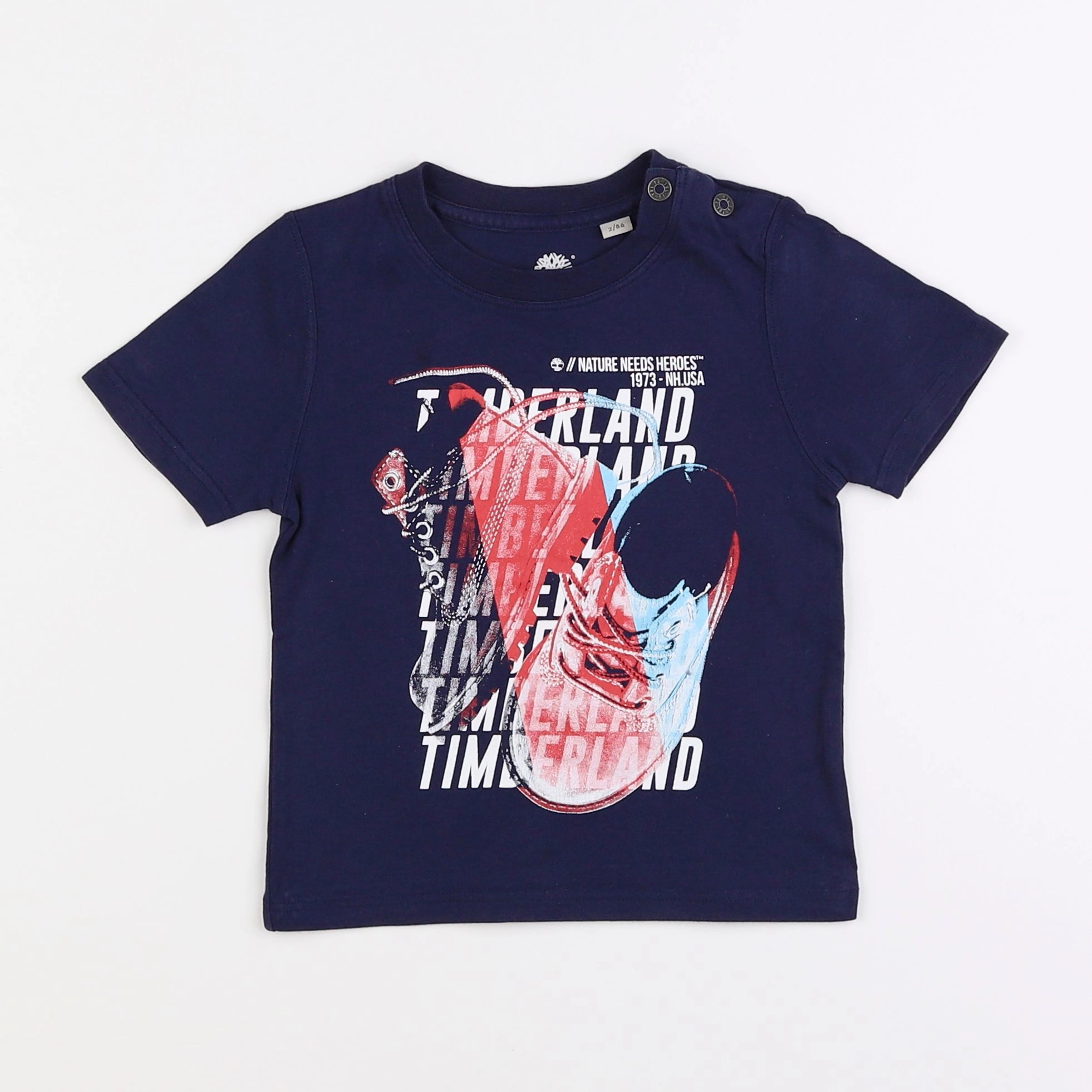 Timberland - tee-shirt bleu - 2 ans