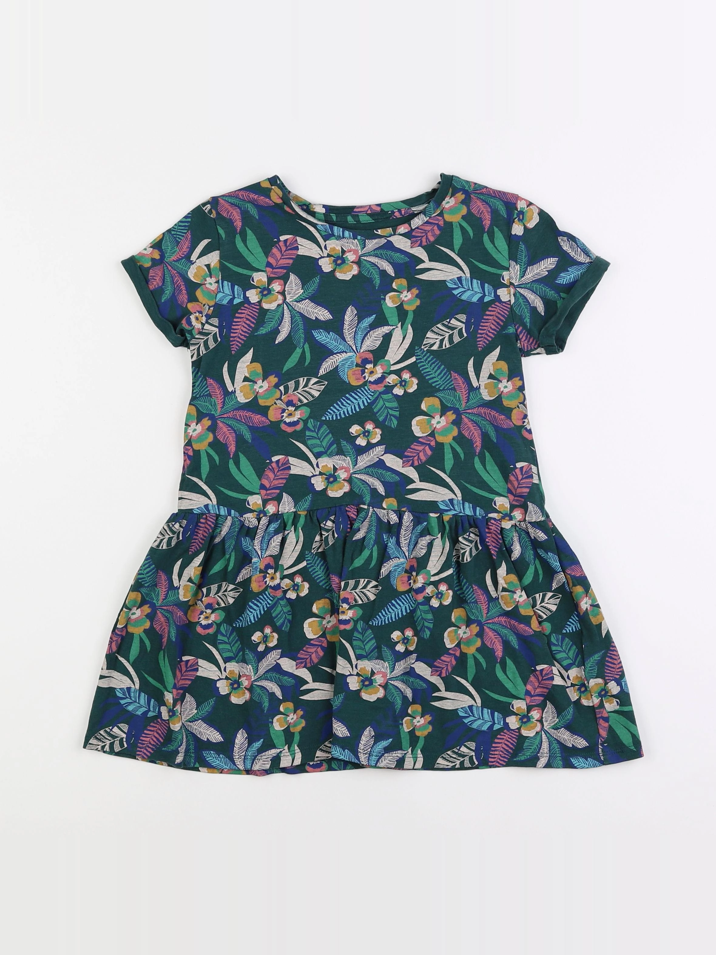 Vertbaudet - robe vert - 5 ans