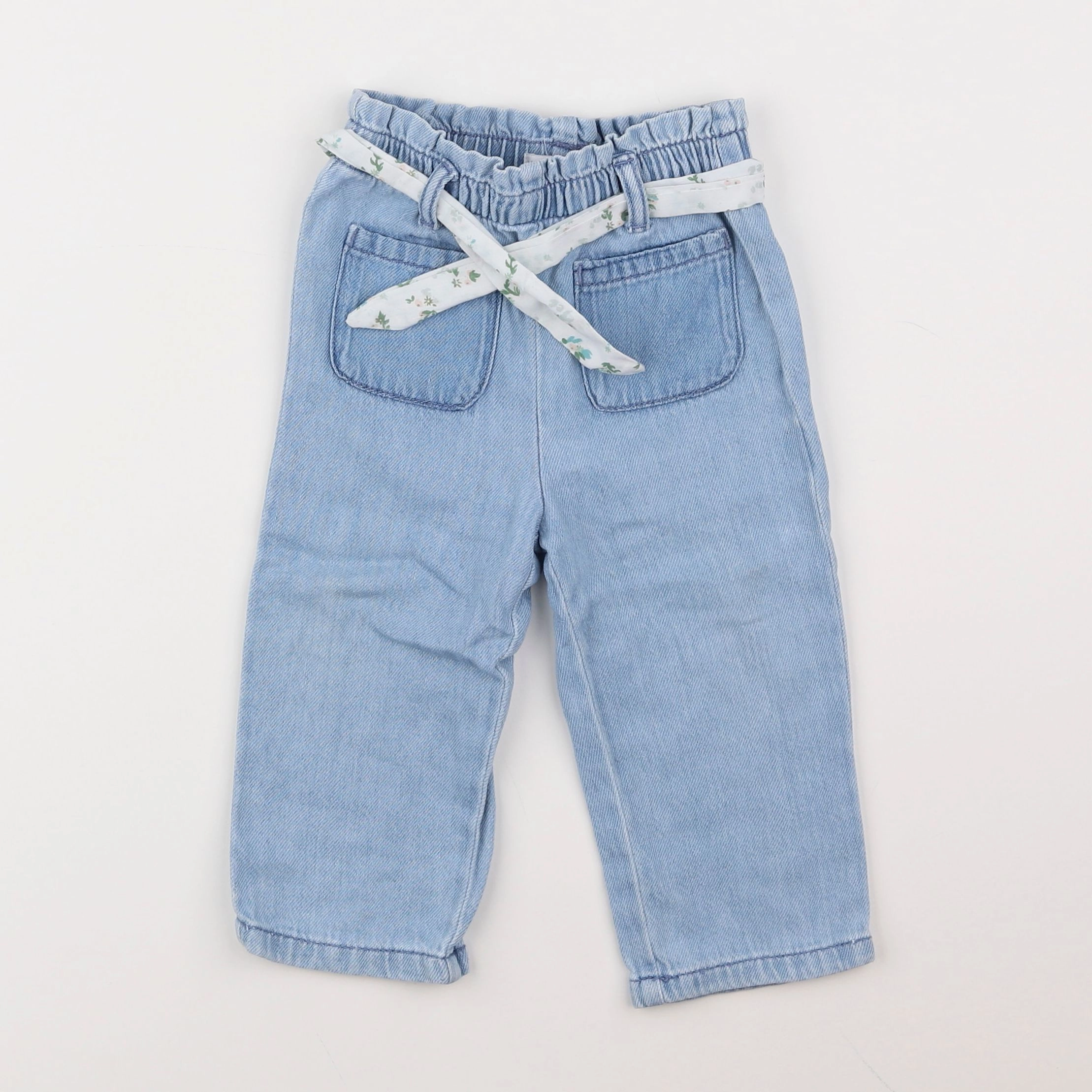 Vertbaudet - pantalon bleu - 6 mois