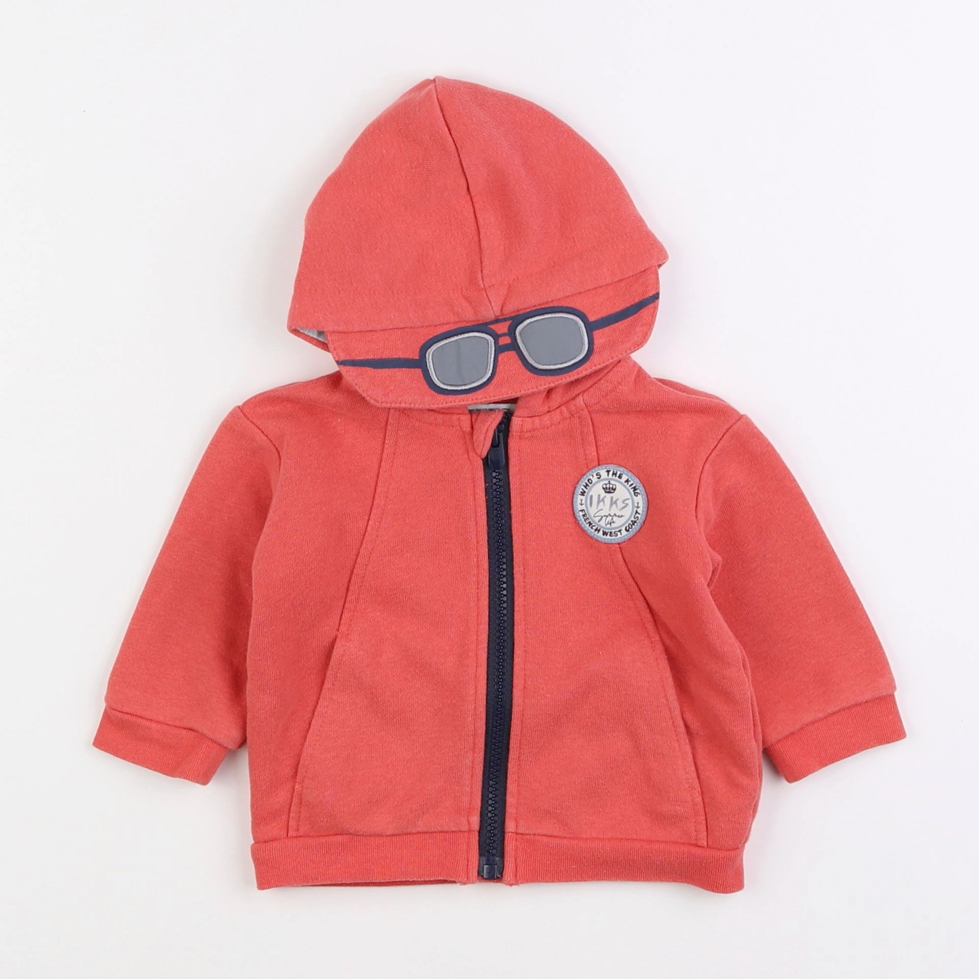 IKKS - sweat orange - 6 mois