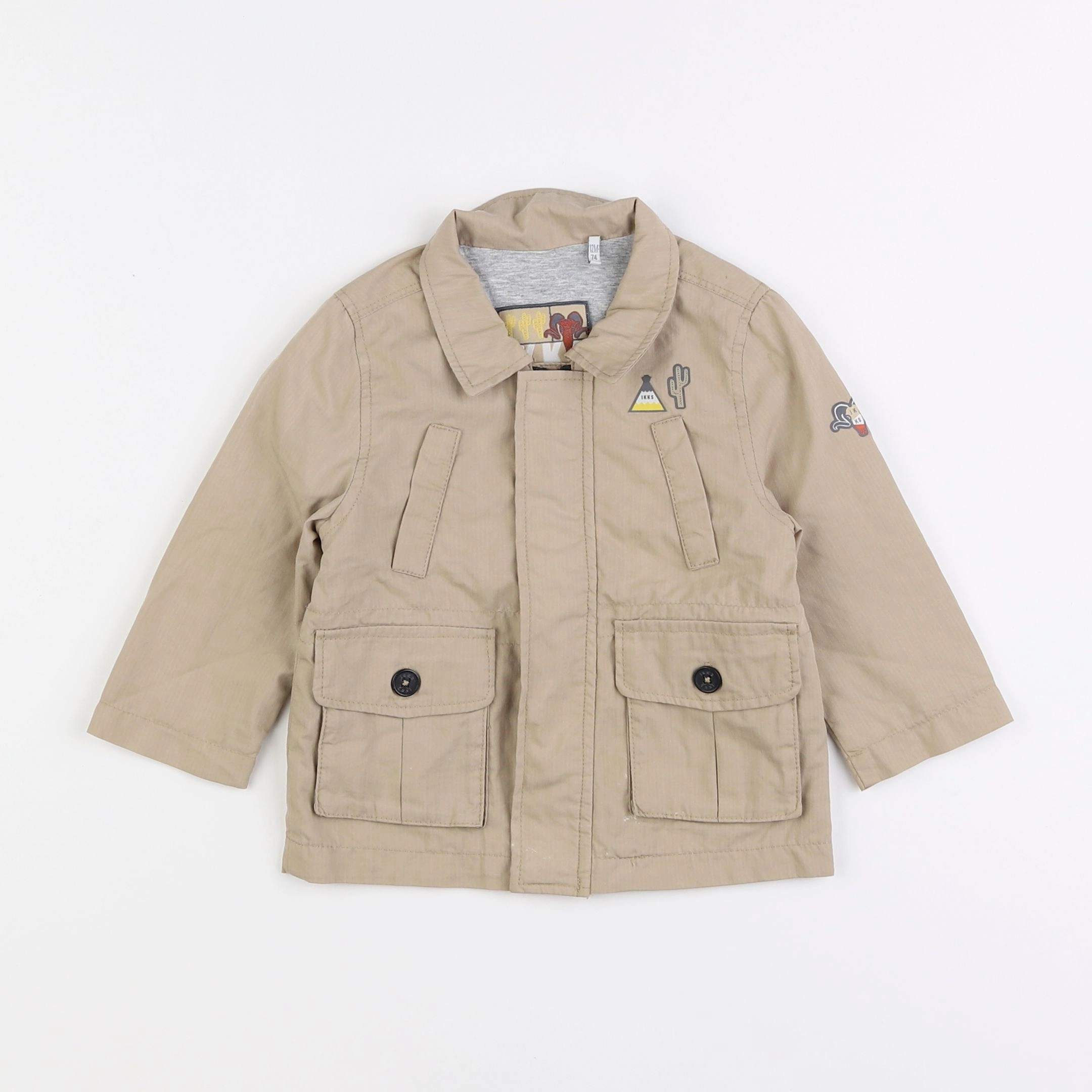 IKKS - veste beige - 12 mois