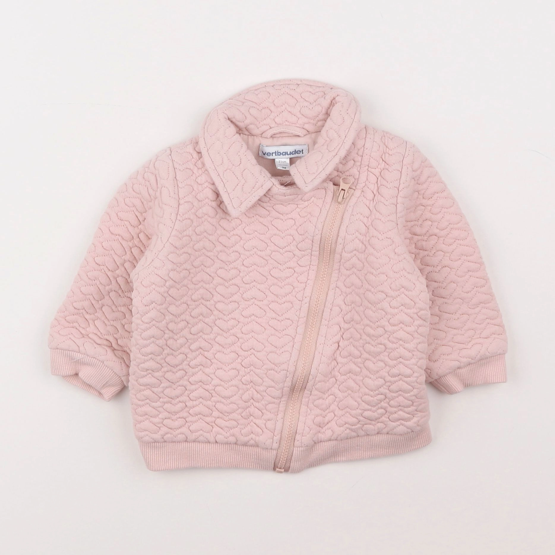 Vertbaudet - veste rose - 9 mois