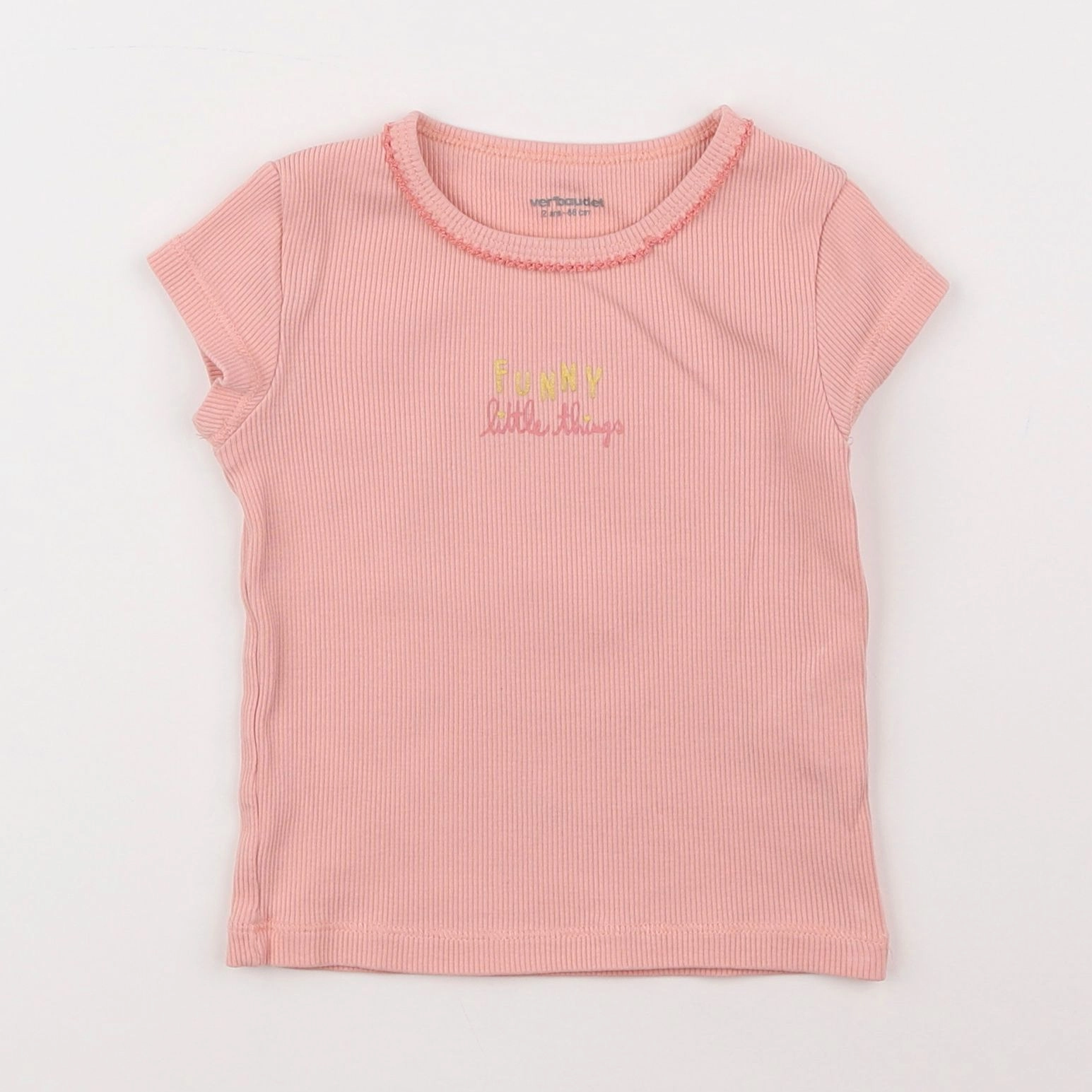 Vertbaudet - maillot de corps rose - 2 ans