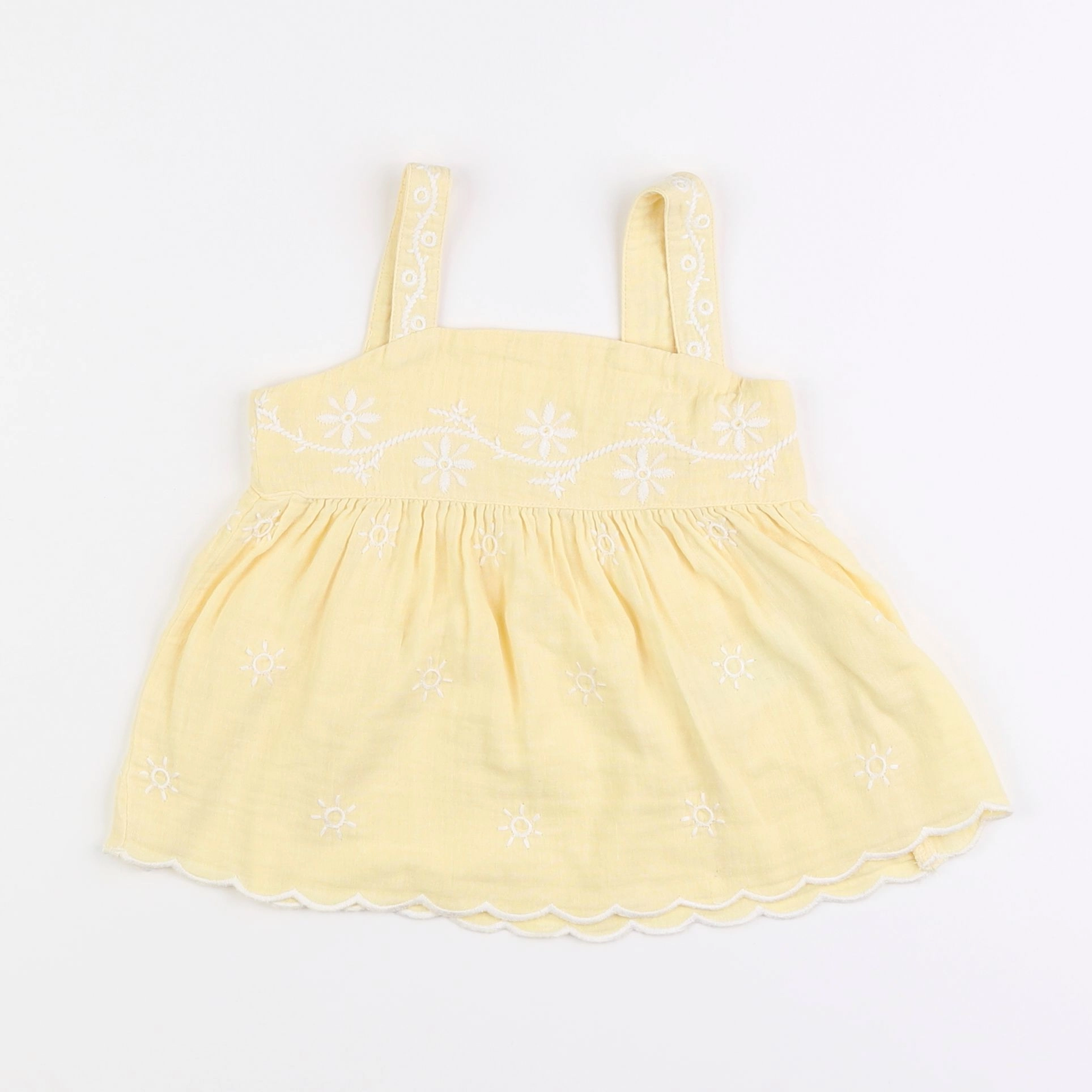 Vertbaudet - blouse jaune - 3/4 ans