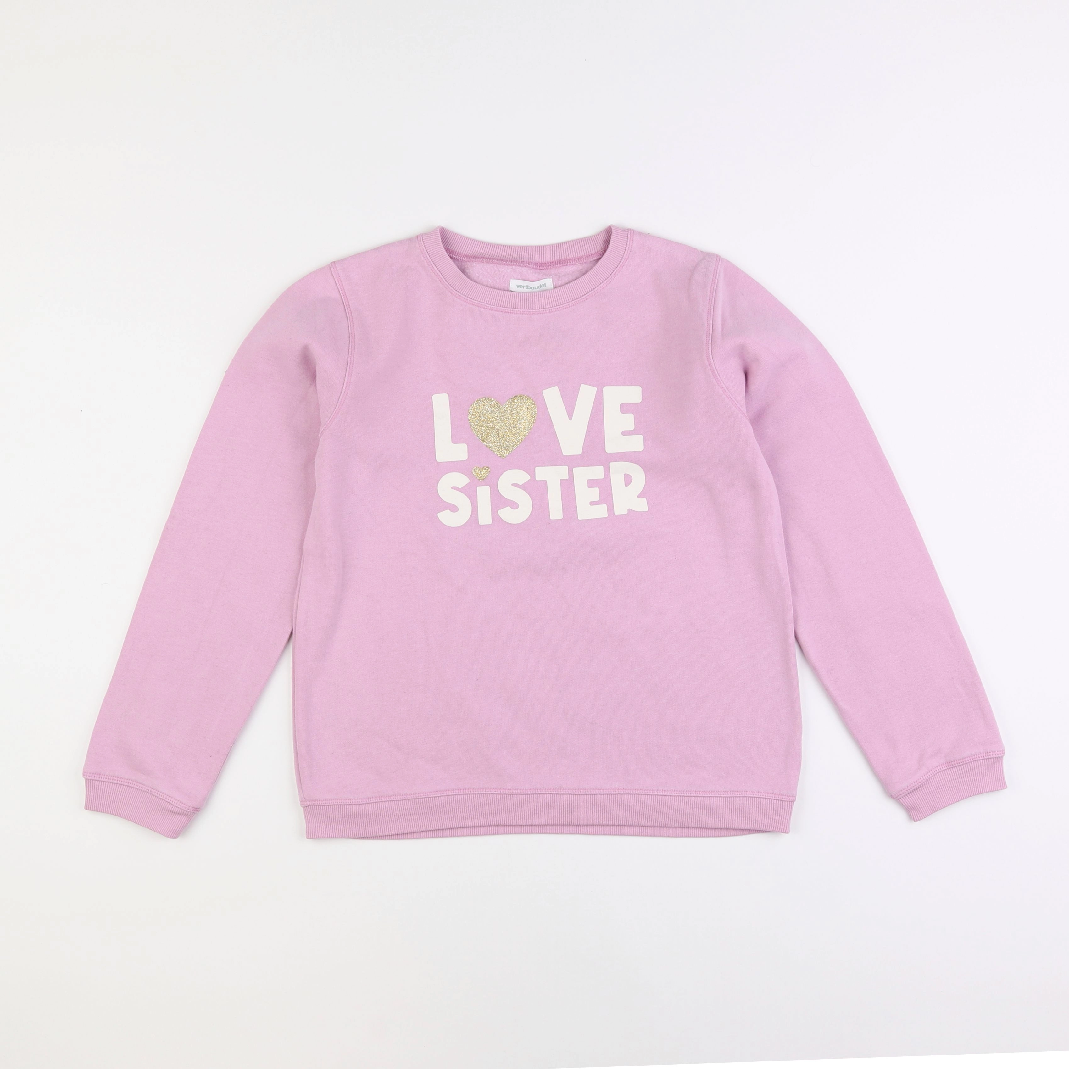 Vertbaudet - sweat violet - 12 ans