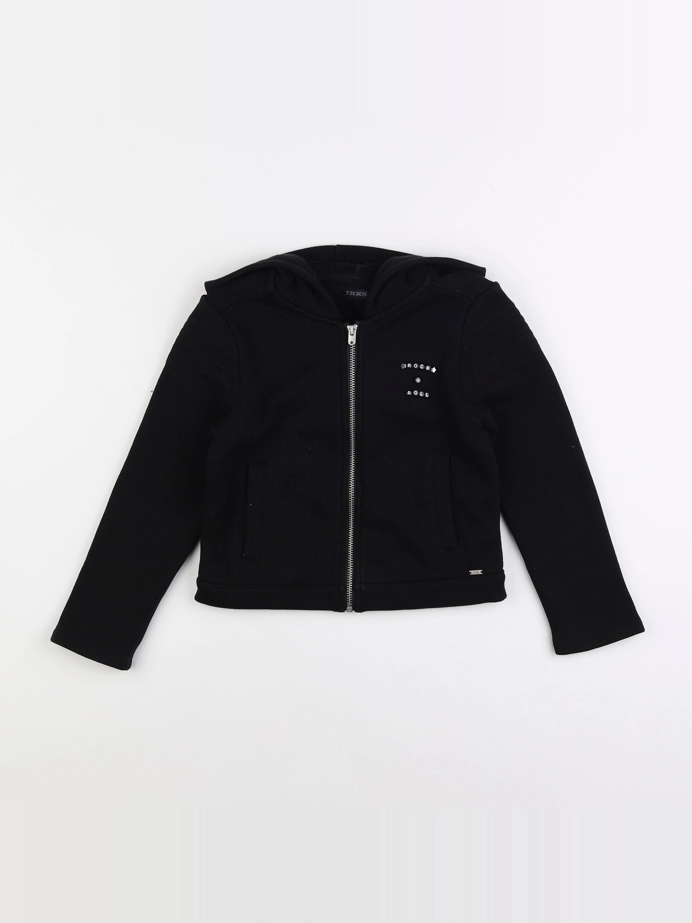 IKKS - sweat noir - 8 ans