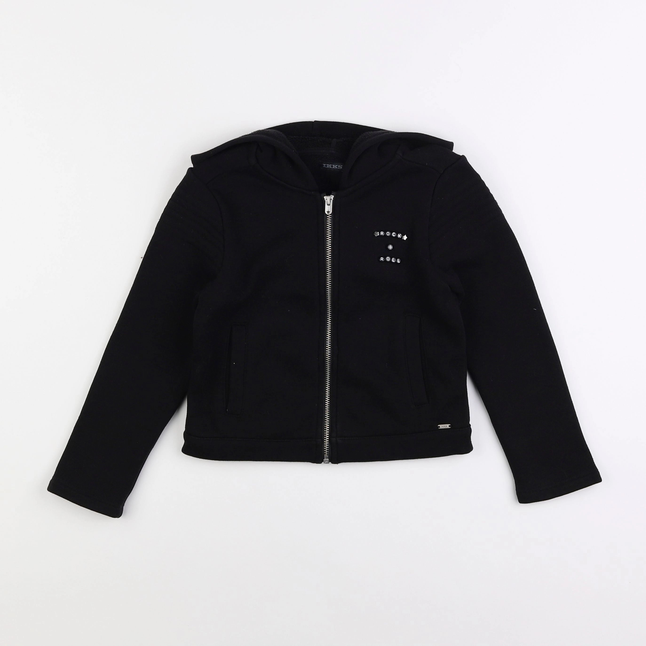 IKKS - sweat noir - 8 ans