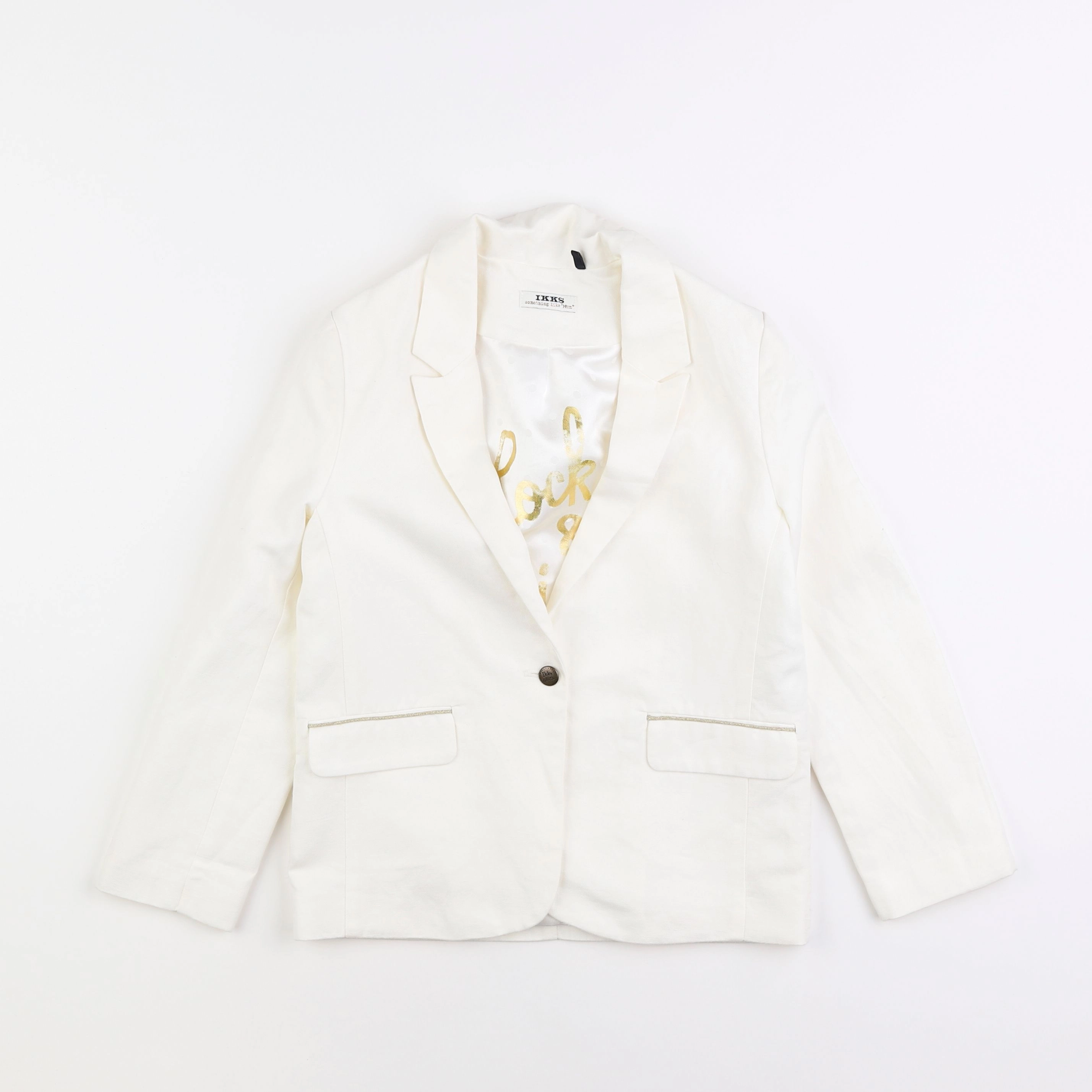 IKKS - veste beige - 8 ans