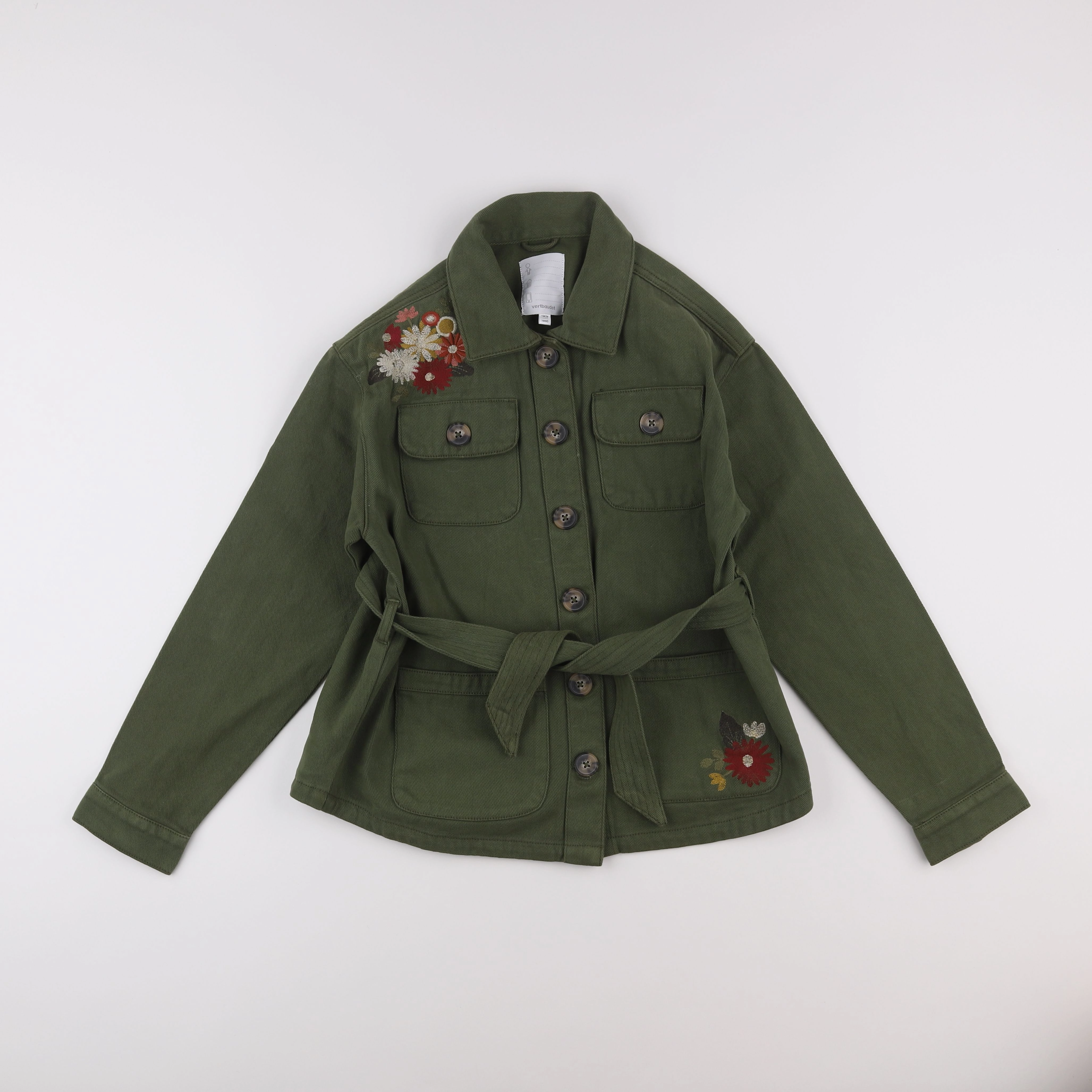 Vertbaudet - veste vert - 14 ans