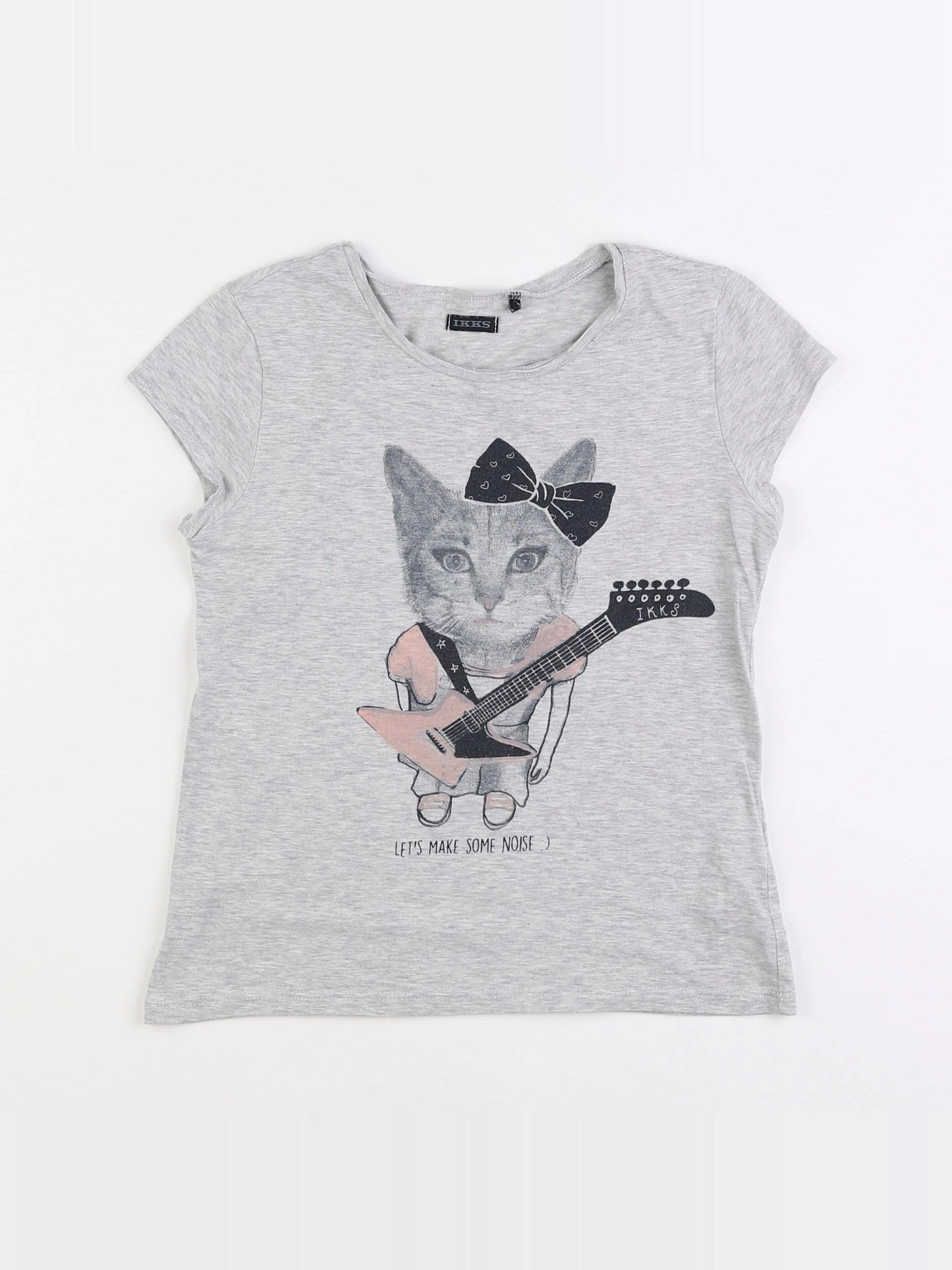 IKKS - tee-shirt gris - 10 ans