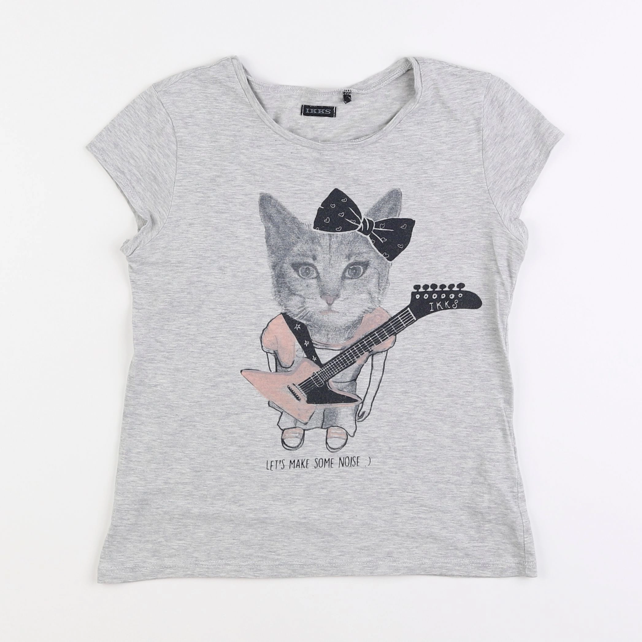 IKKS - tee-shirt gris - 10 ans