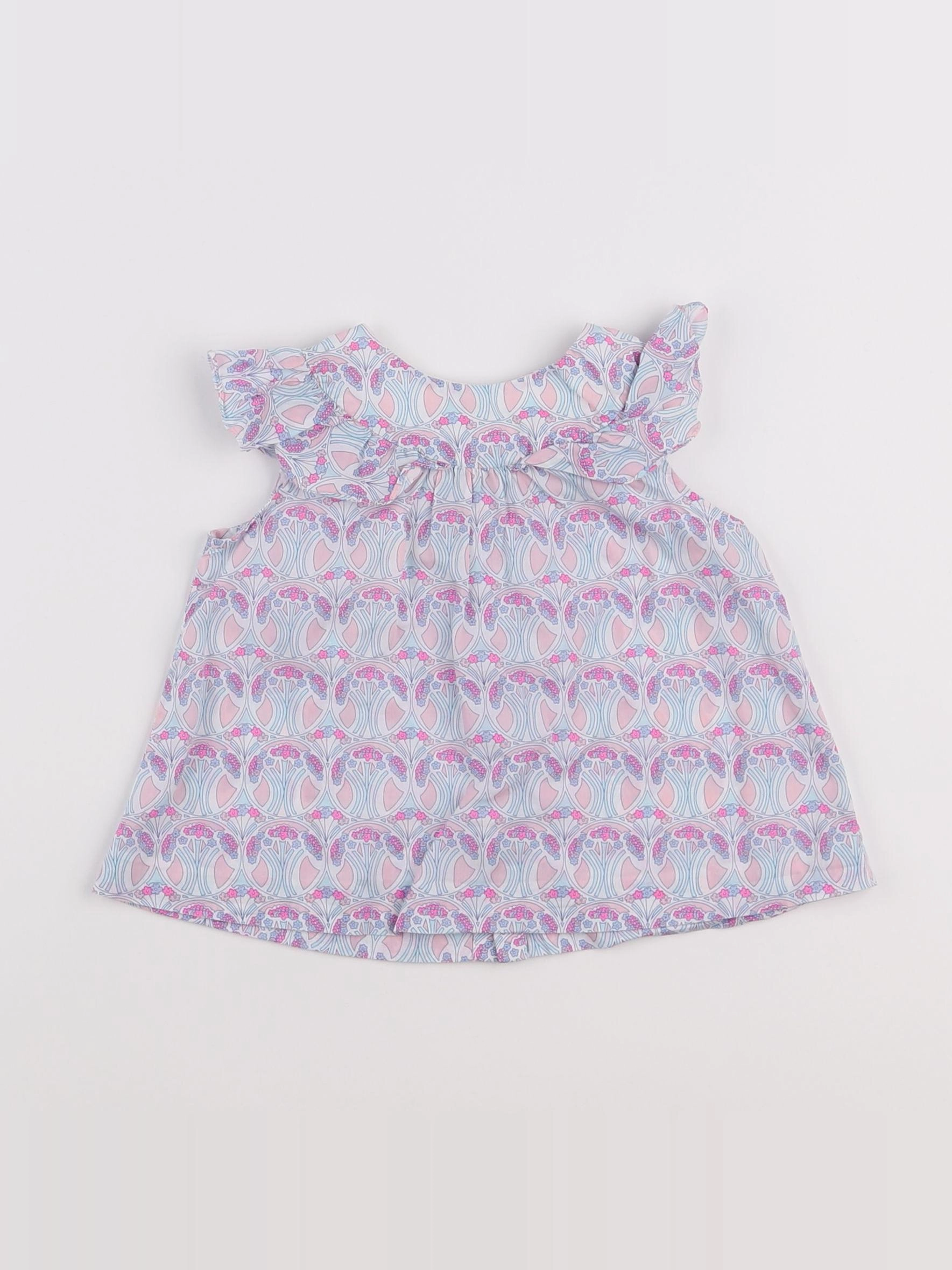 Jacadi - blouse multicolore - 12 mois