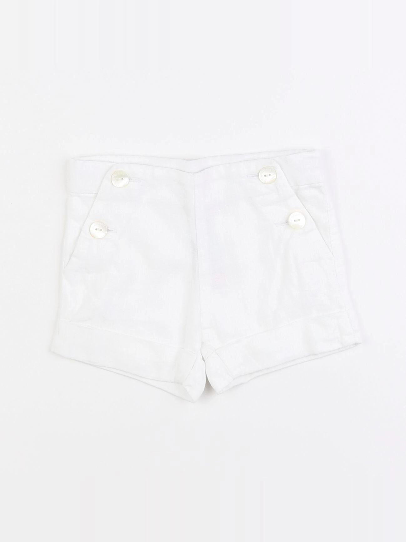 Jacadi - short blanc - 6 mois