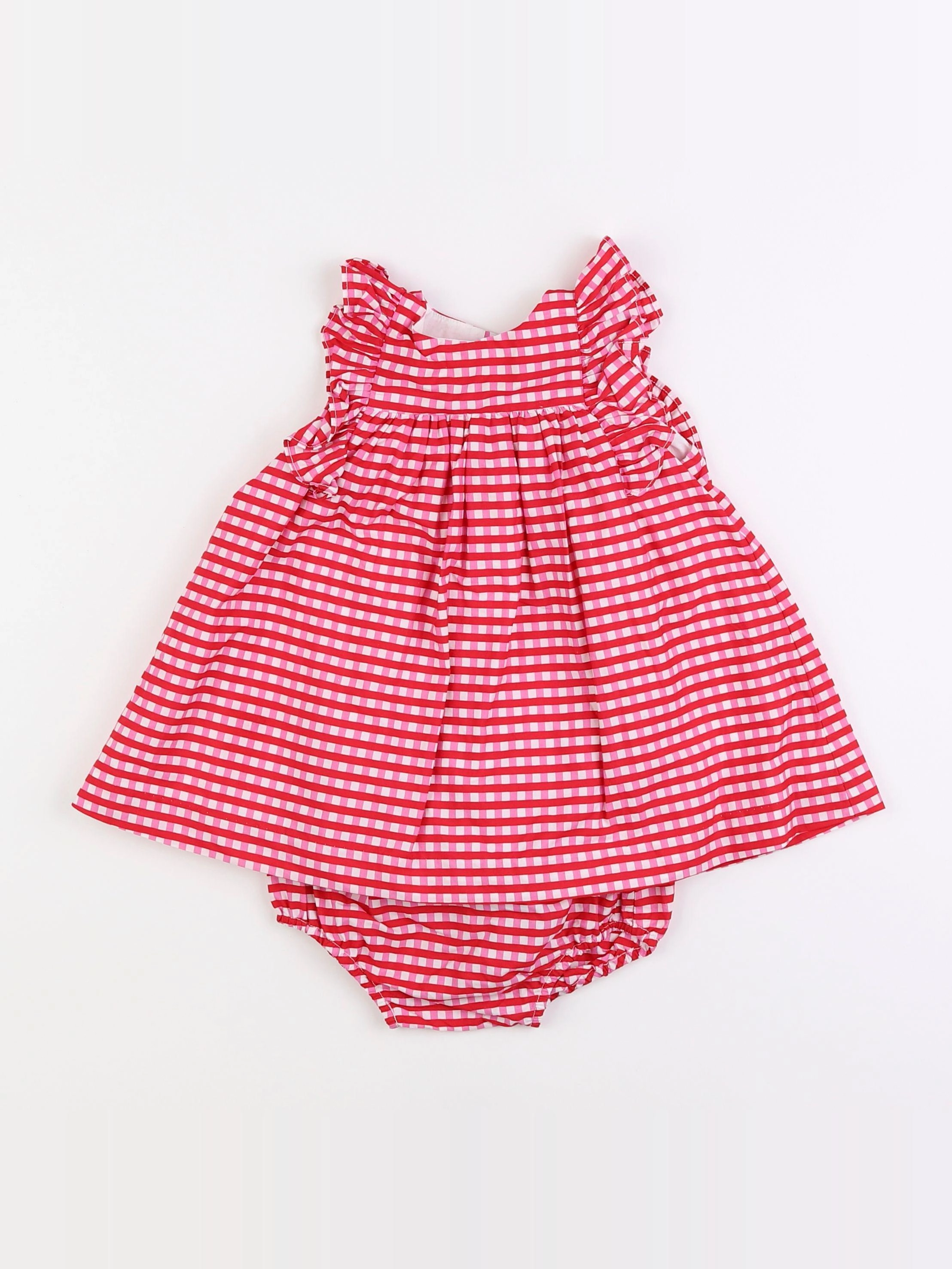 Jacadi - robe rouge - 12 mois