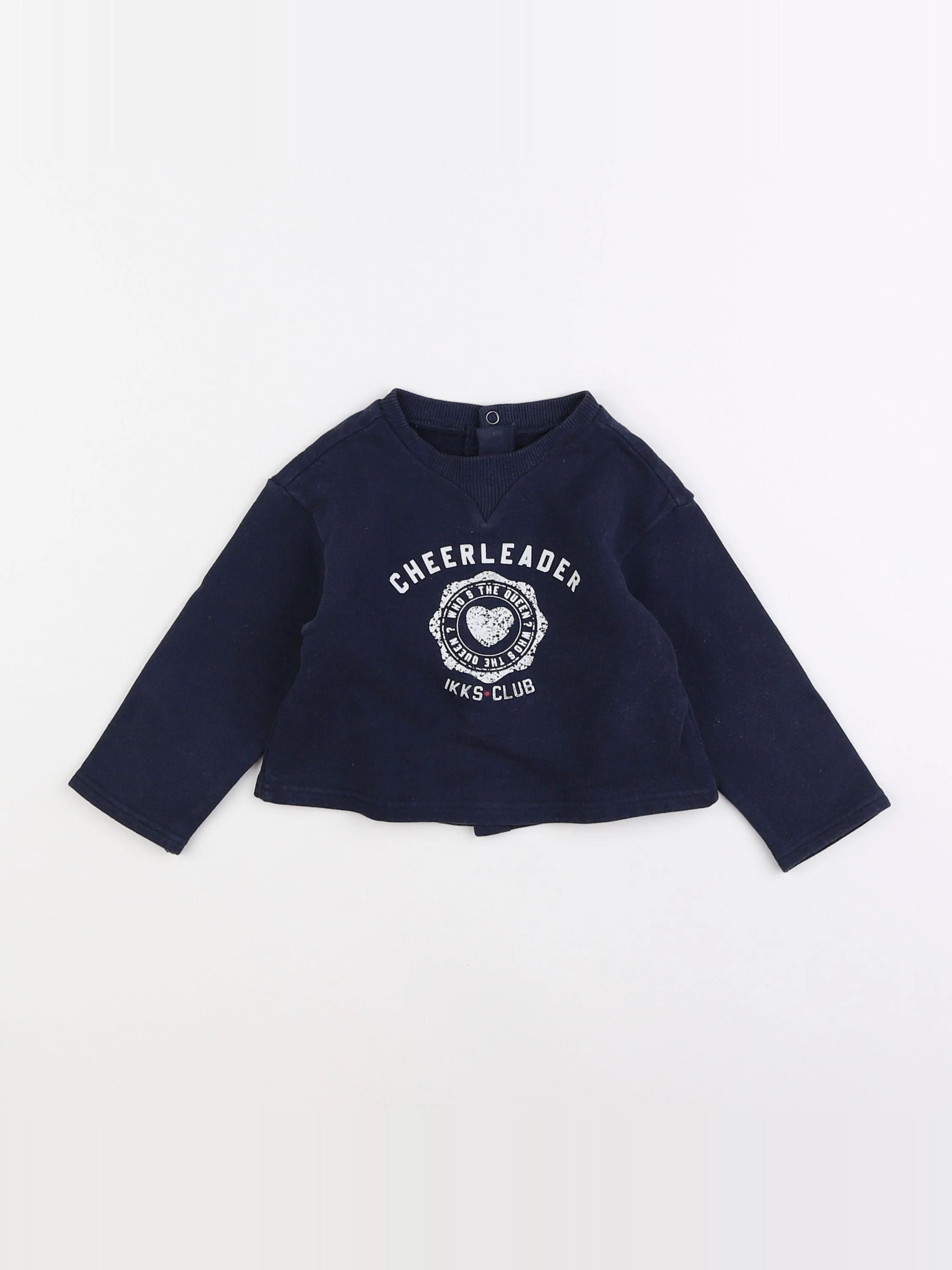 IKKS - sweat bleu - 18 mois