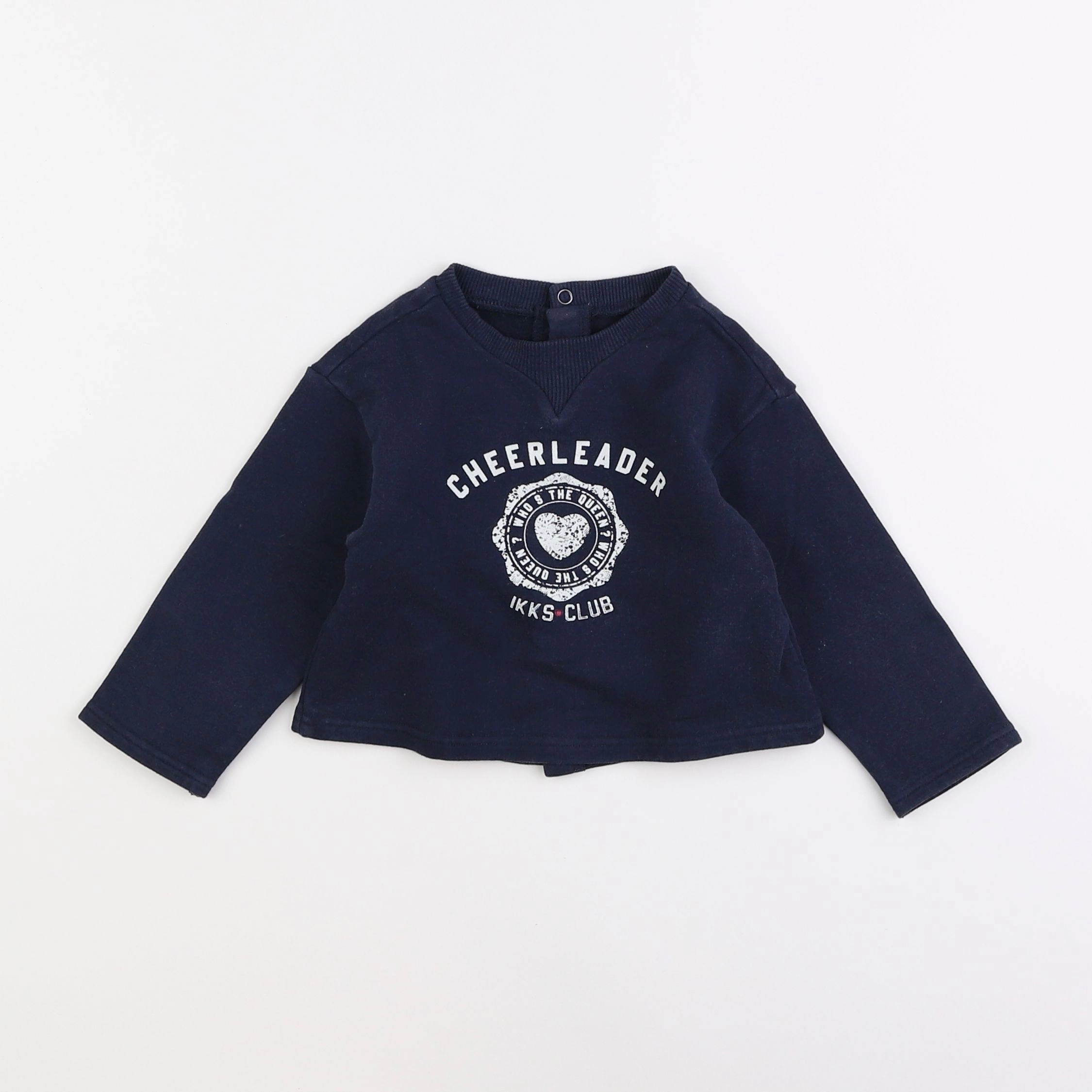 IKKS - sweat bleu - 18 mois