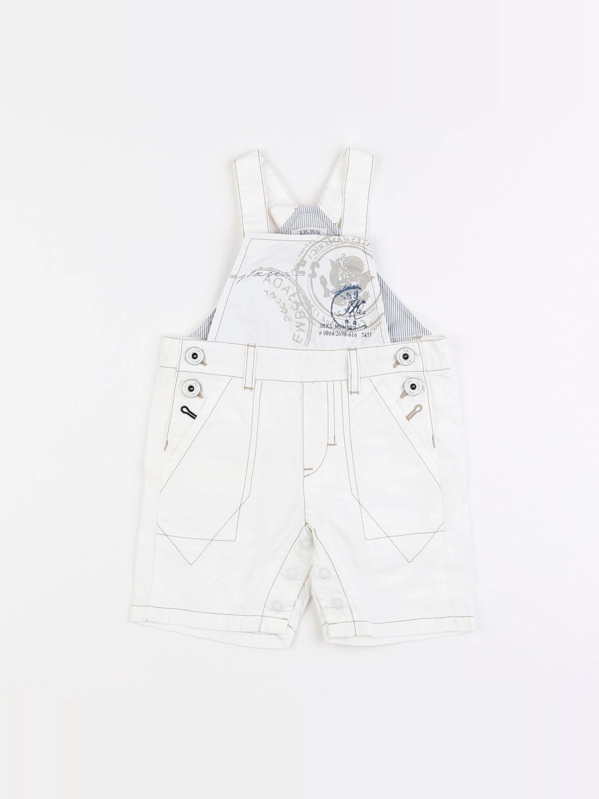 IKKS - salopette blanc - 6 mois