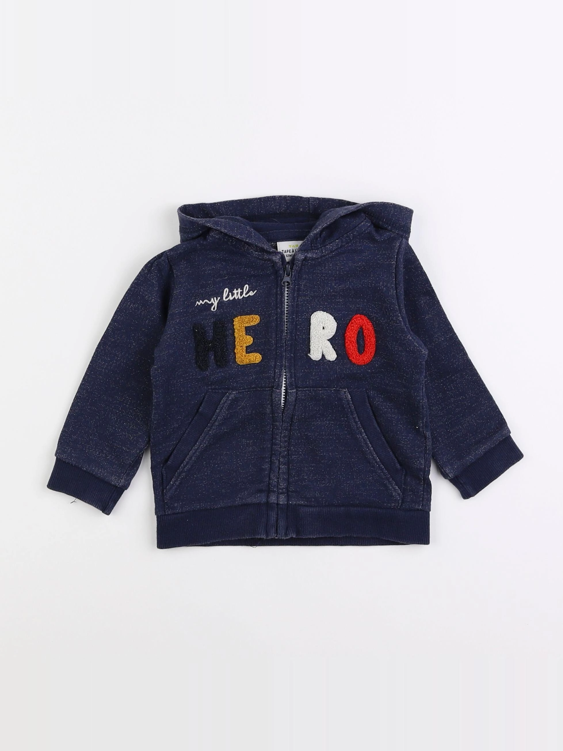 Tape à l'oeil - sweat bleu - 12 mois