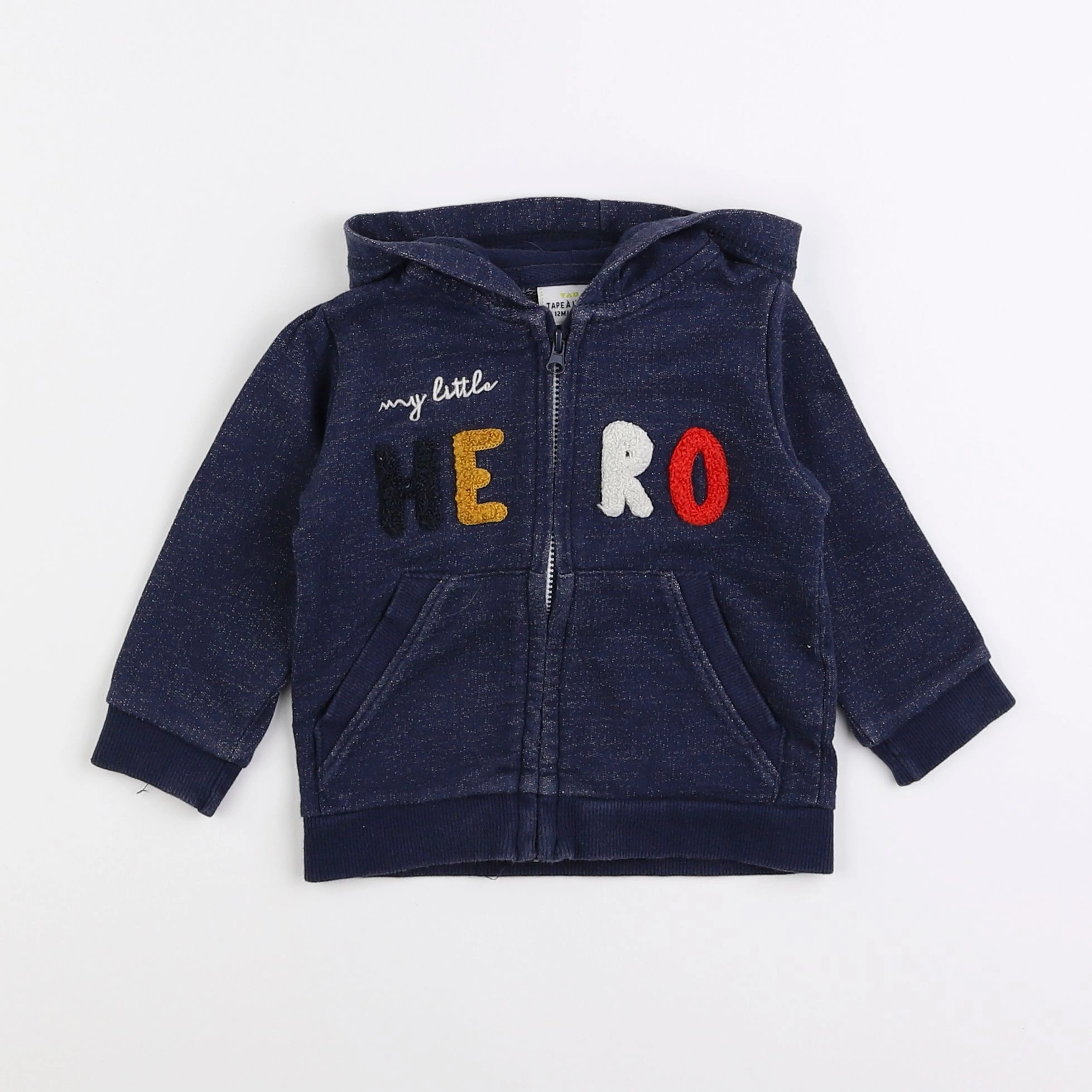 Tape à l'oeil - sweat bleu - 12 mois