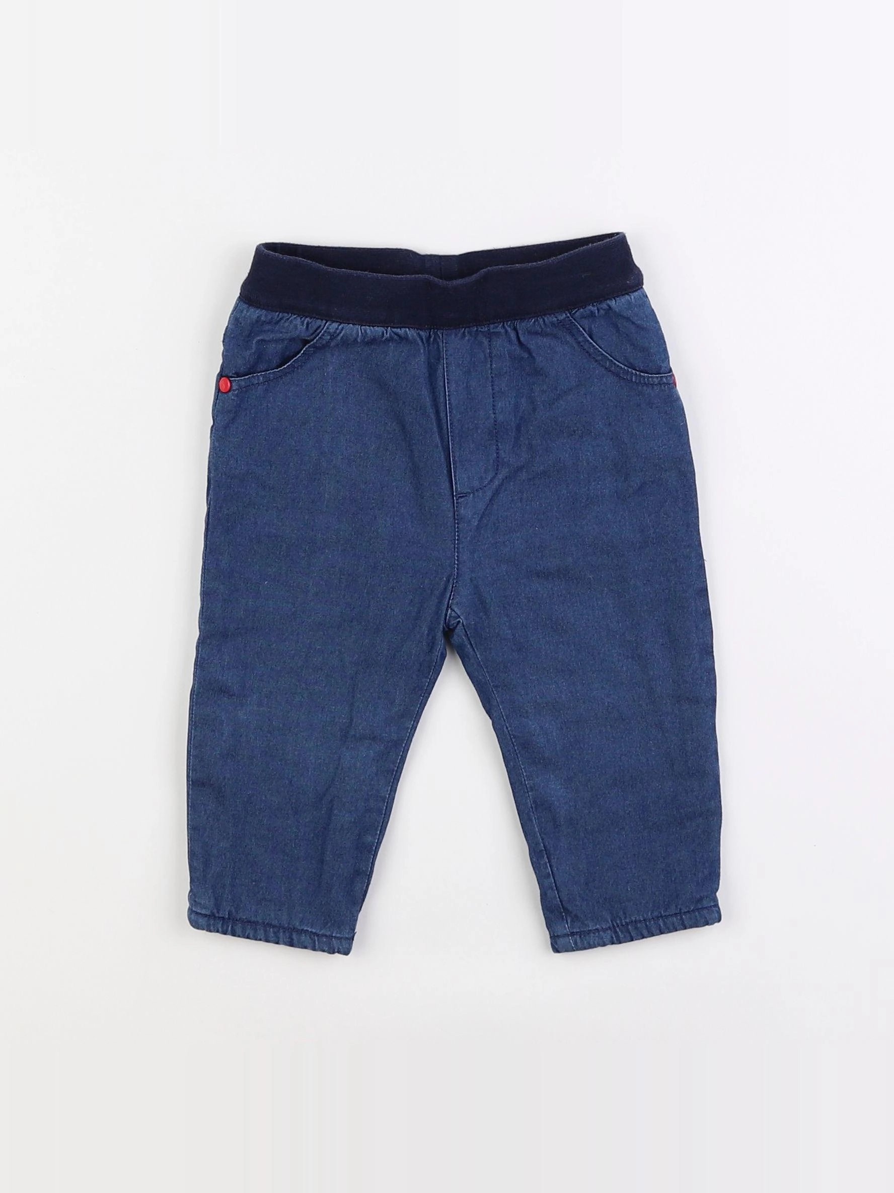 Jacadi - pantalon bleu - 12 mois