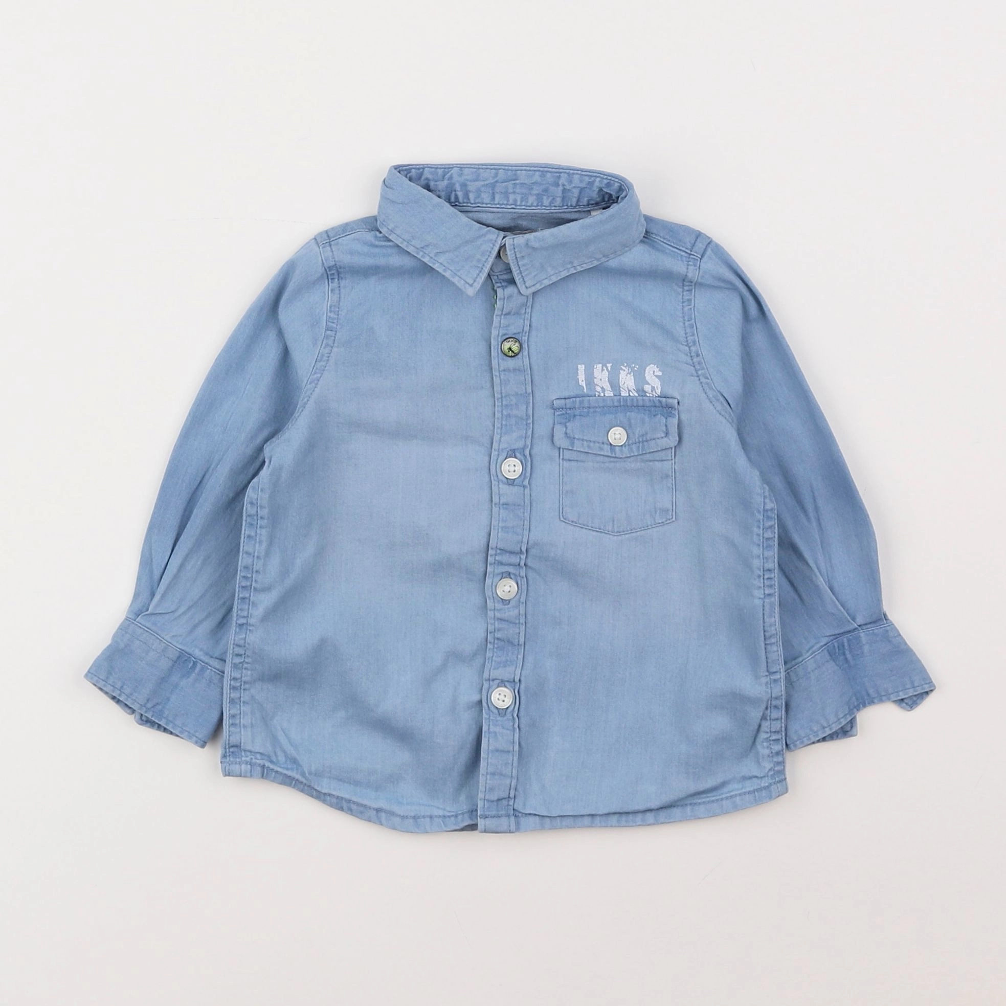 IKKS - chemise bleu - 6 mois