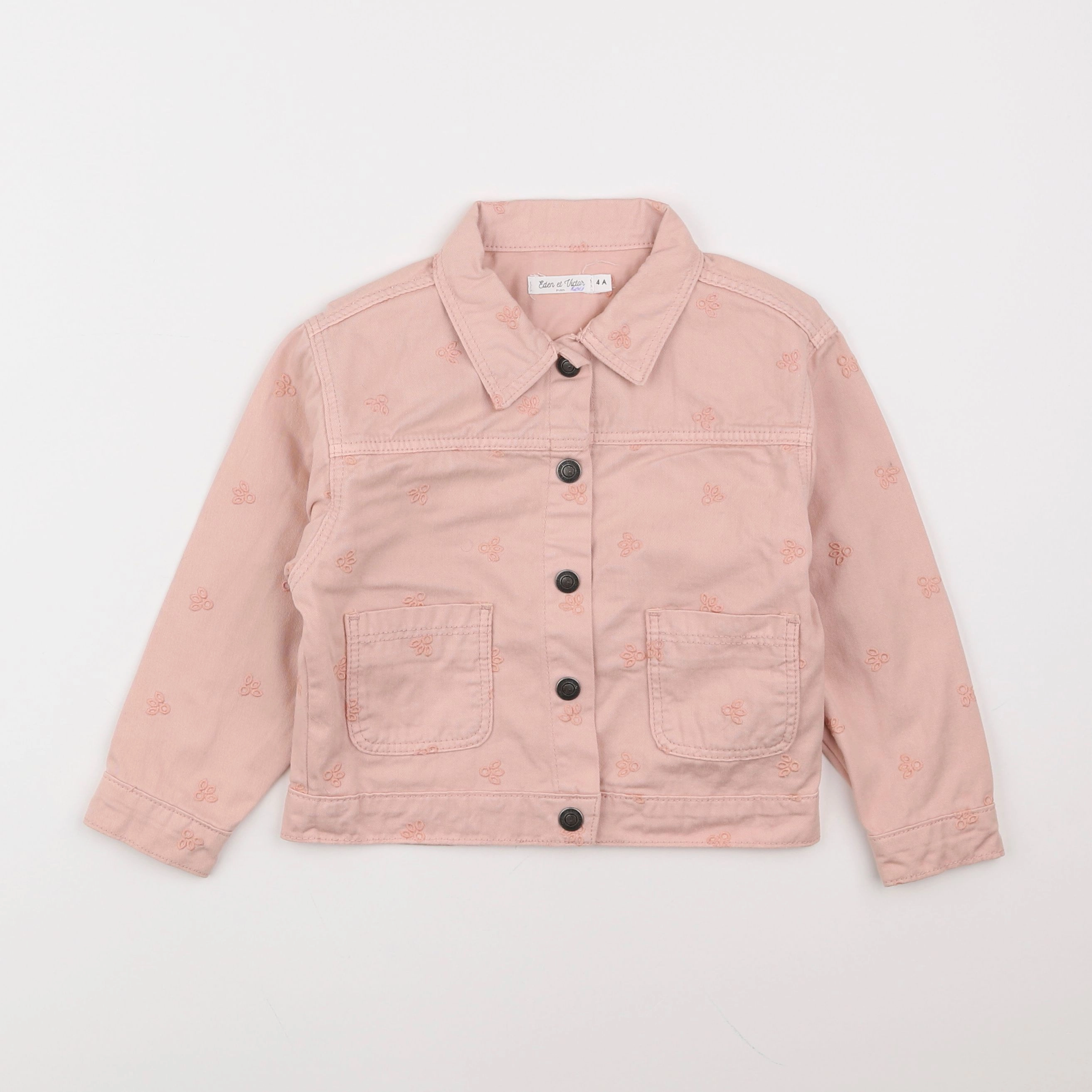 Eden & Victor - veste rose - 4 ans