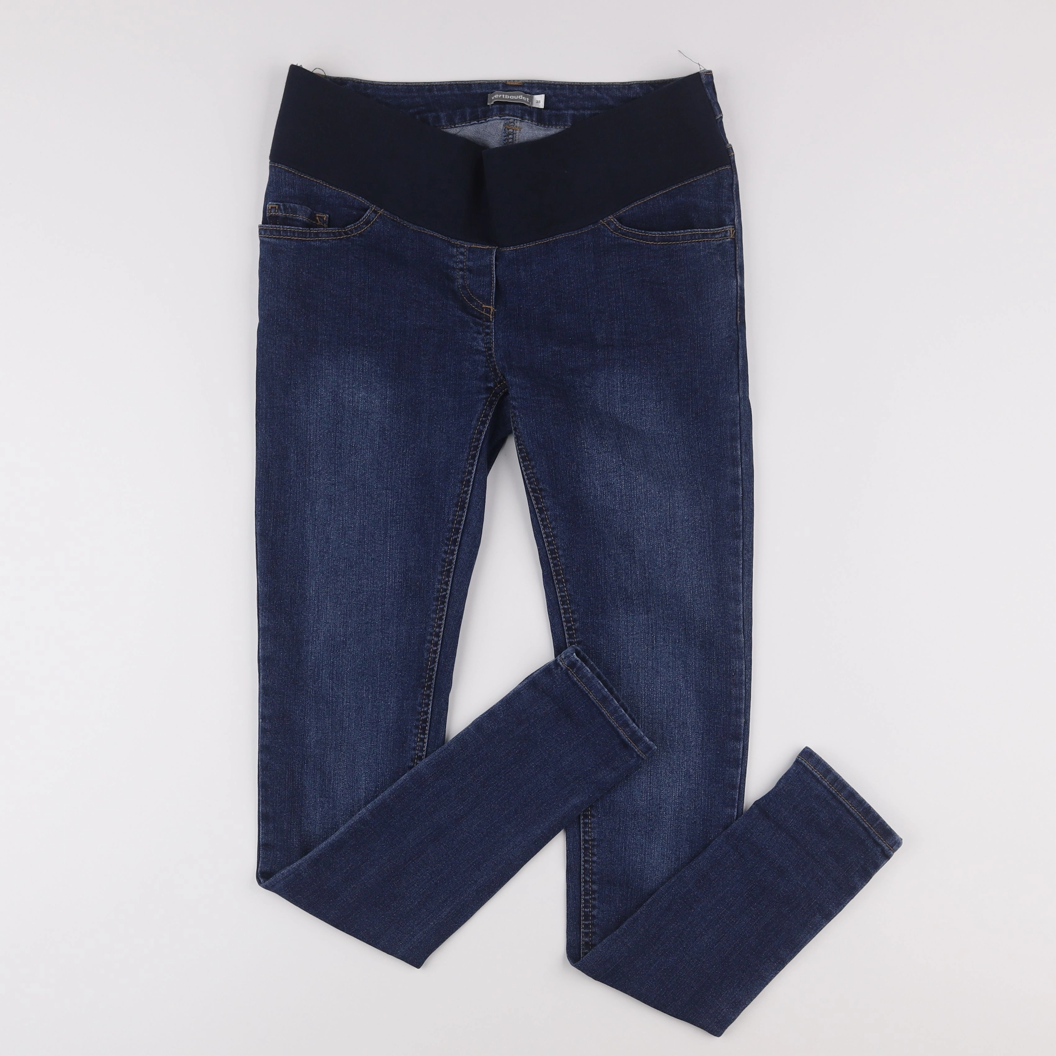 Vertbaudet - jean grossesse bleu - 38