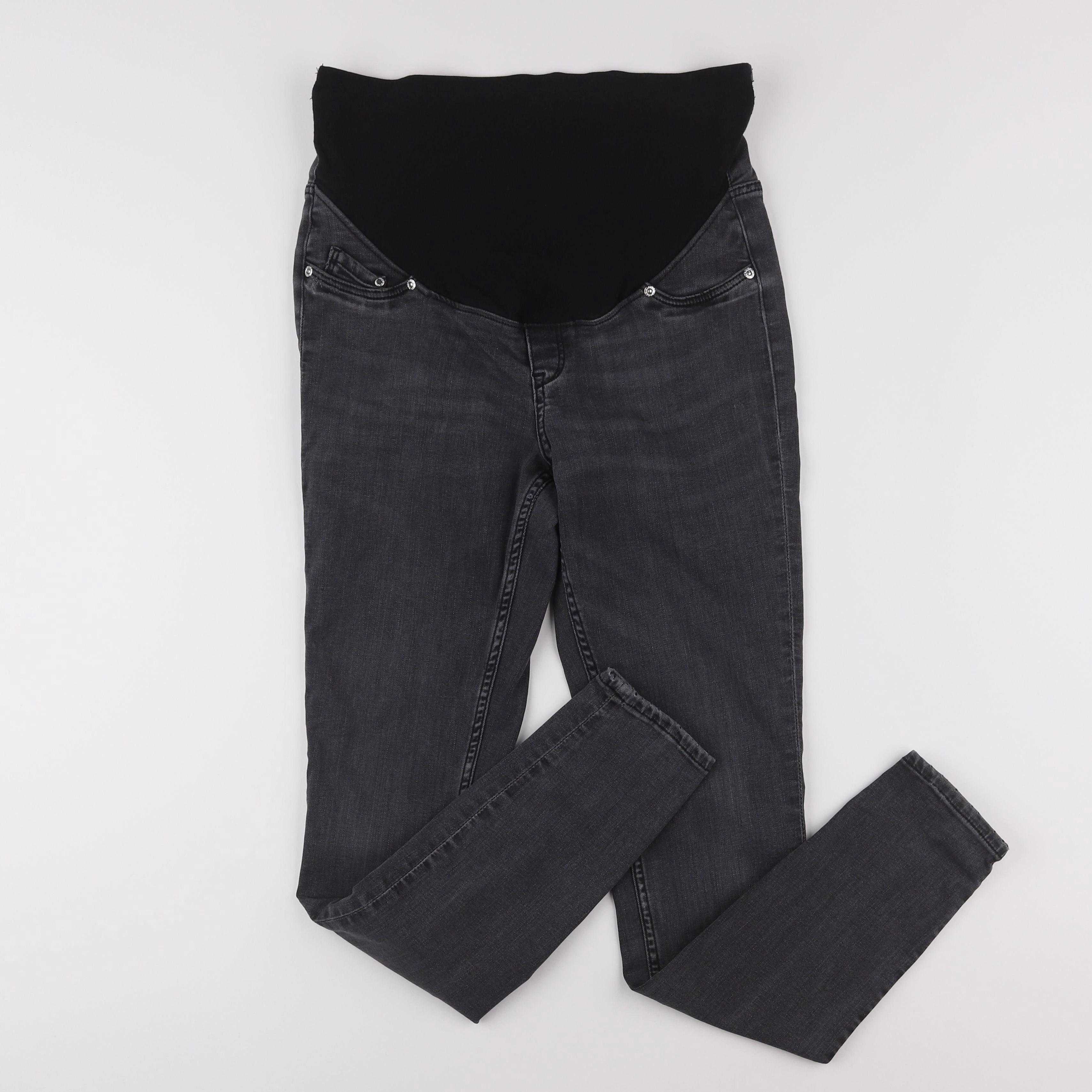 H&M - jean grossesse noir - 40