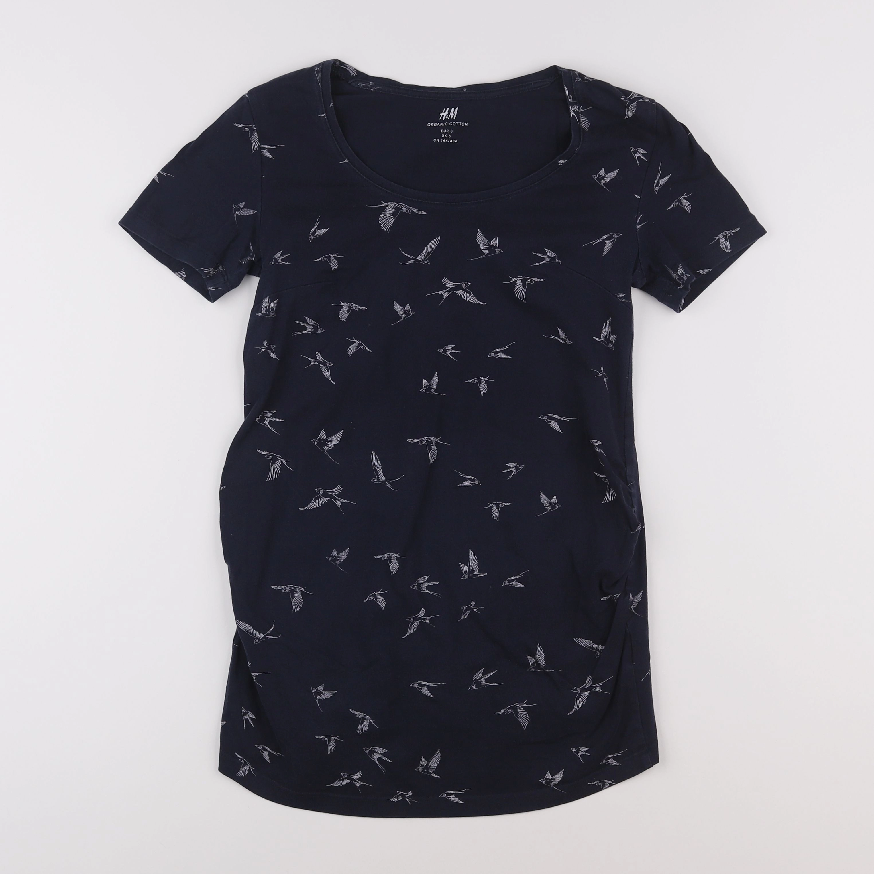 H&M - robe grossesse bleu - 38
