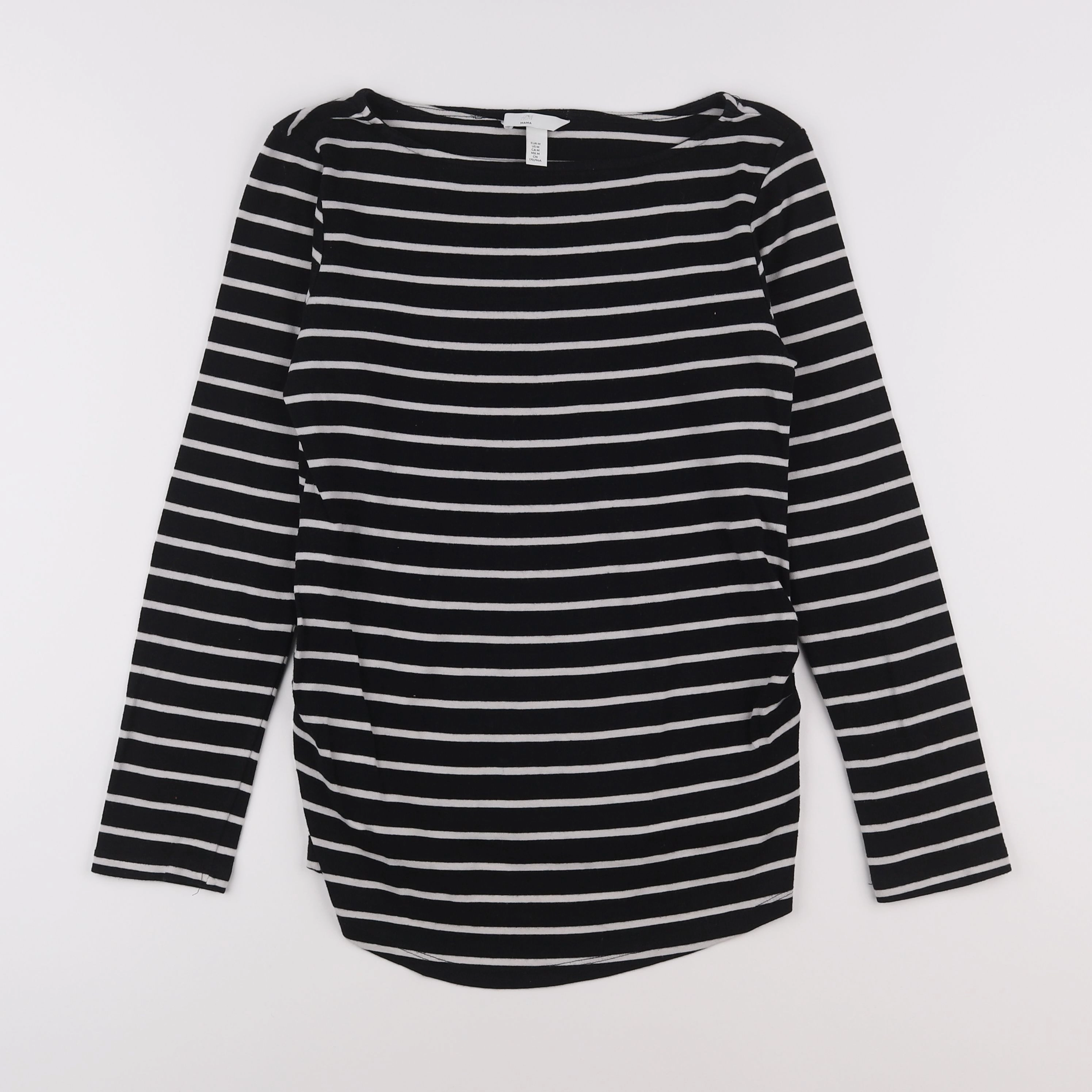 H&M - tee-shirt grossesse blanc, bleu - 36