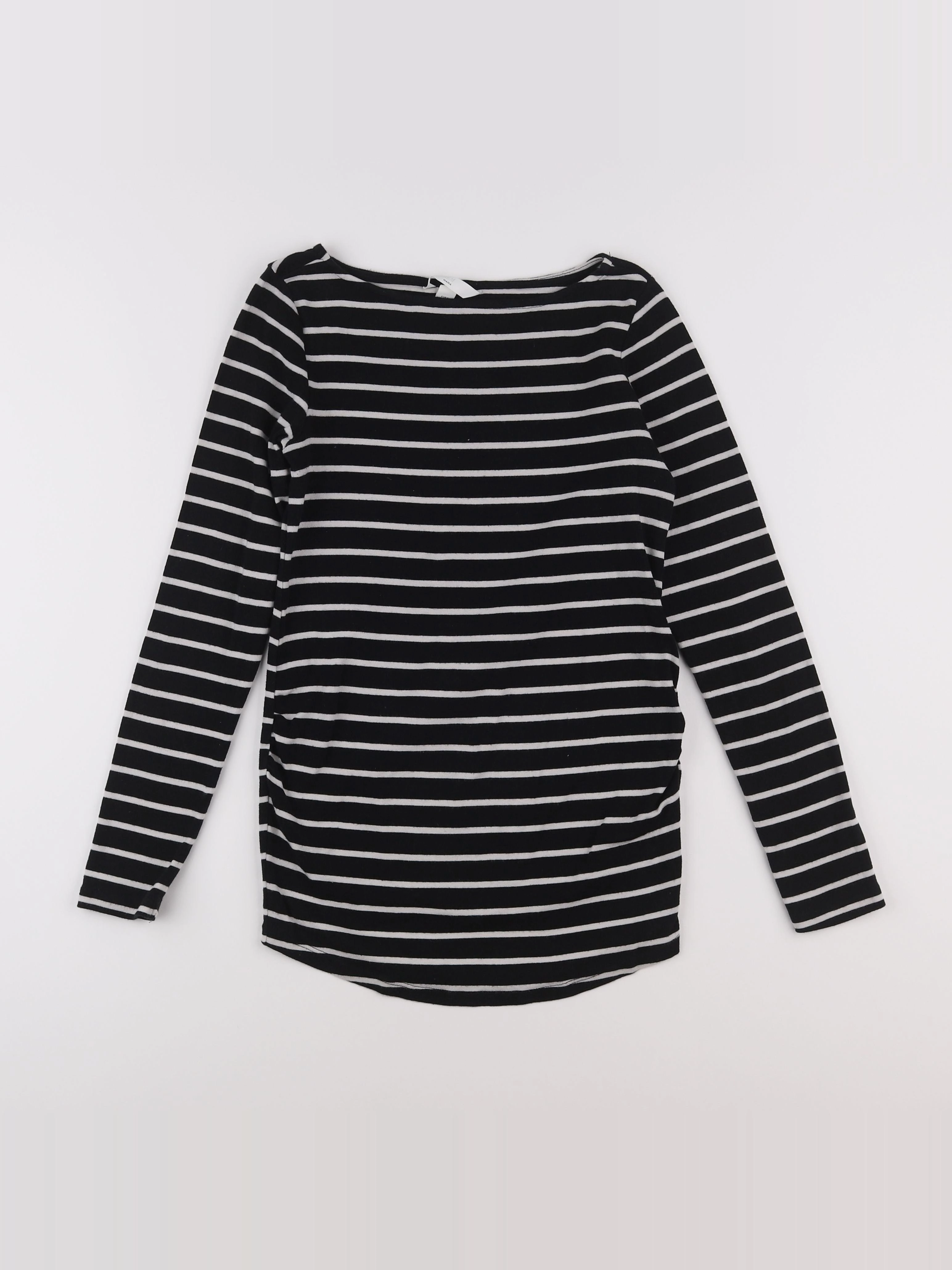 H&M - tee-shirt grossesse bleu - 38