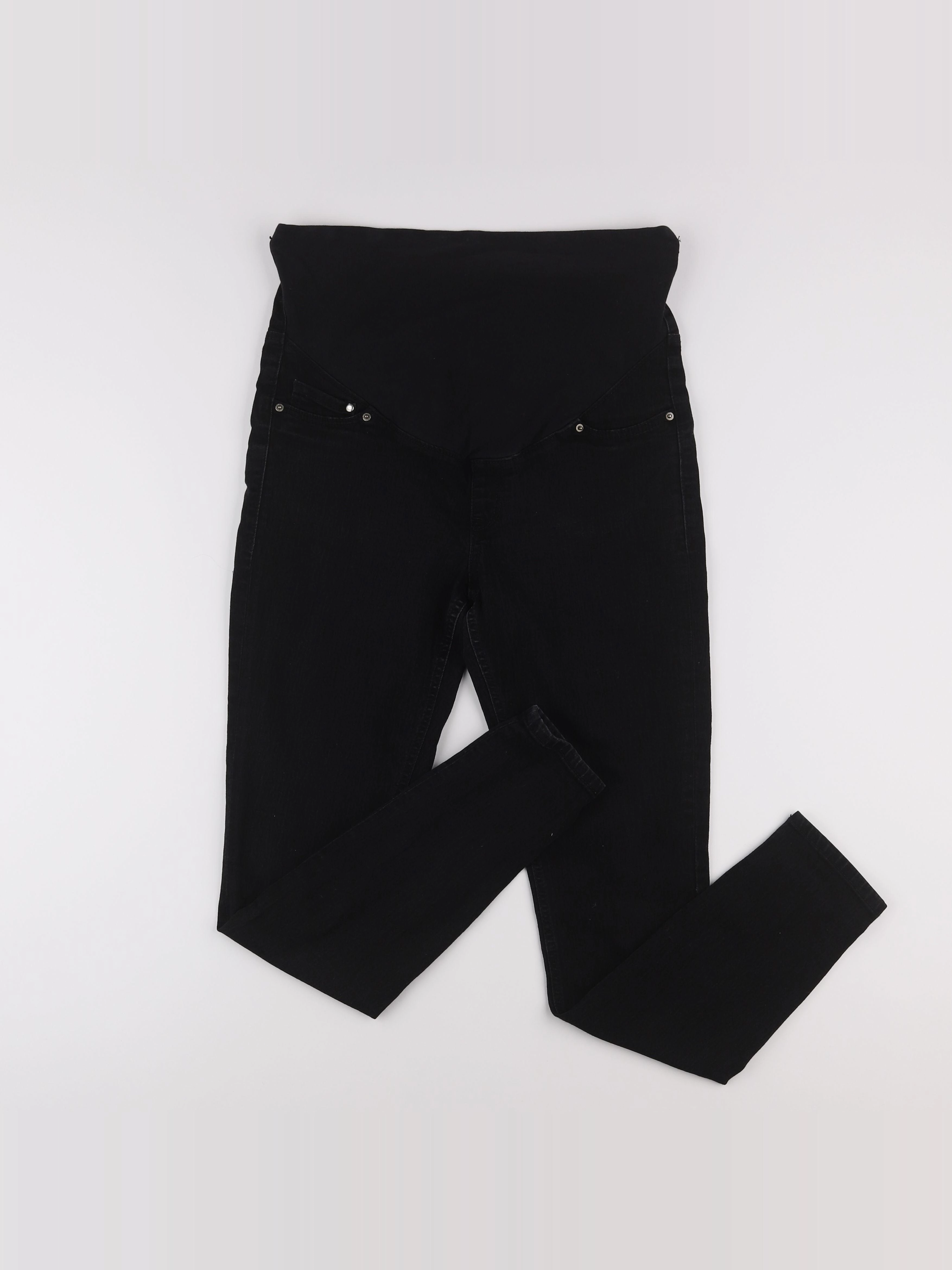 H&M - jean grossesse noir - 38
