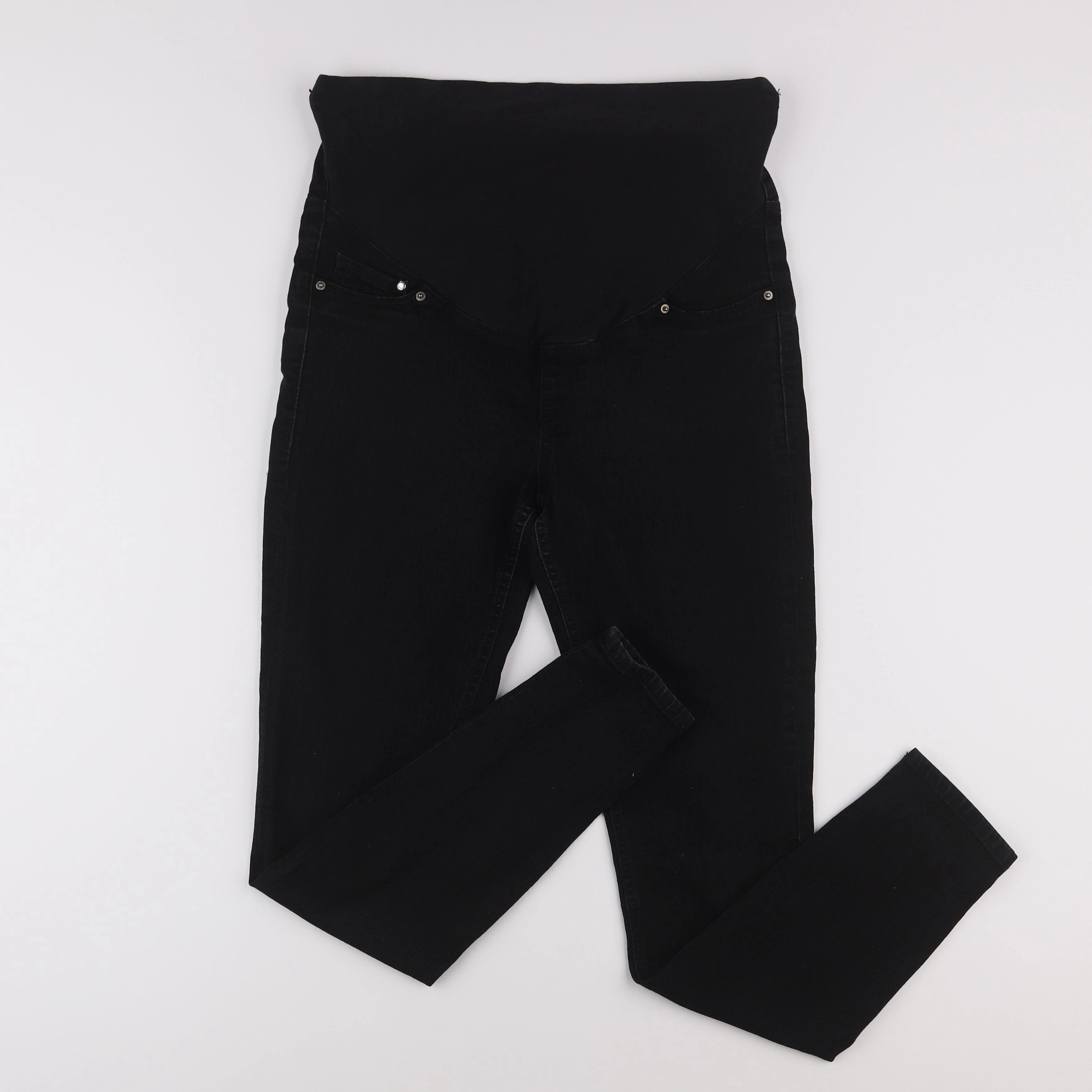 H&M - jean grossesse noir - 38