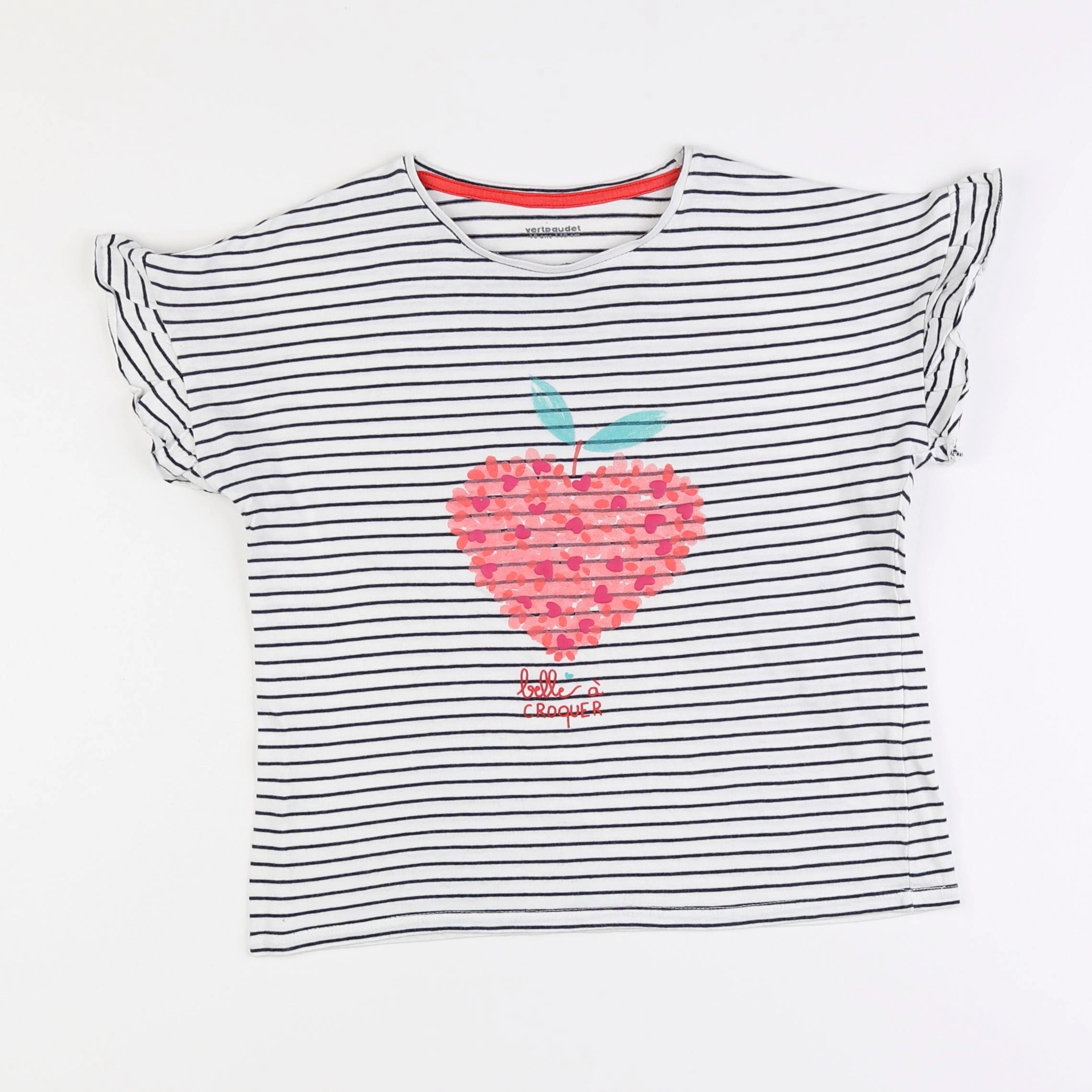 Vertbaudet - tee-shirt multicolore - 10 ans