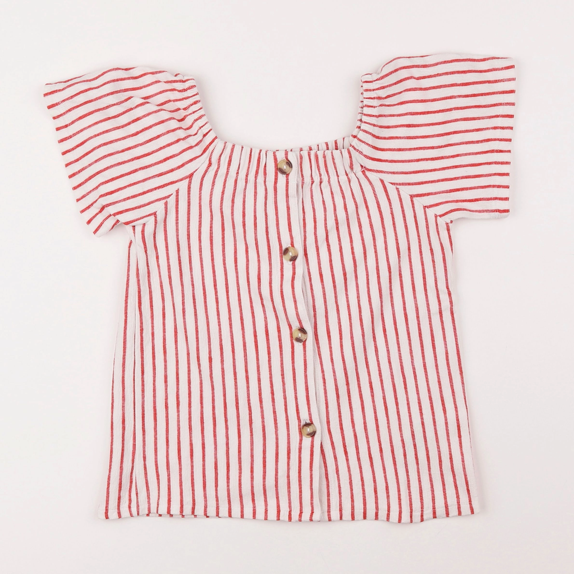 Vertbaudet - tee-shirt rouge - 9 ans