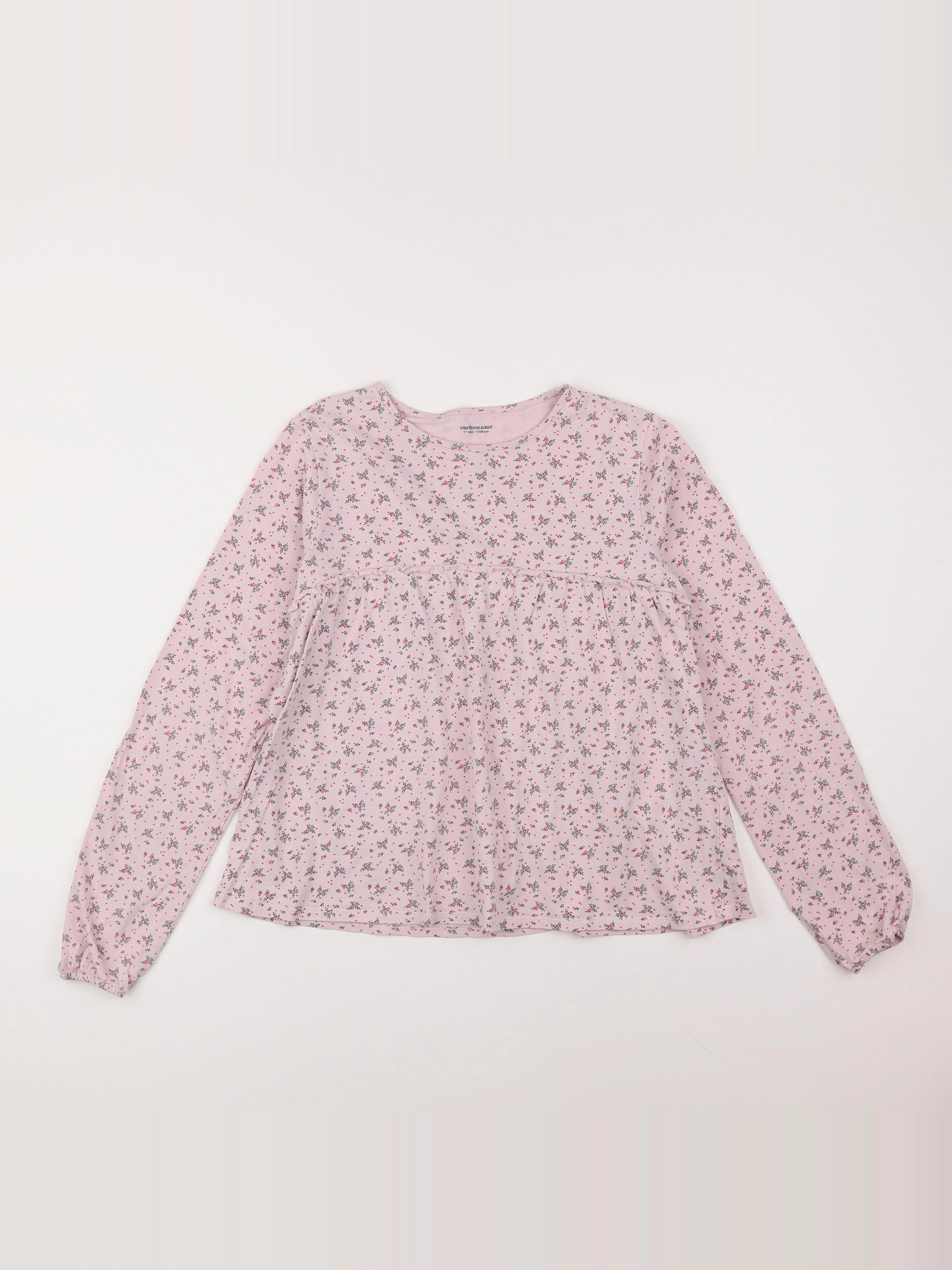 Vertbaudet - tee-shirt rose - 14 ans