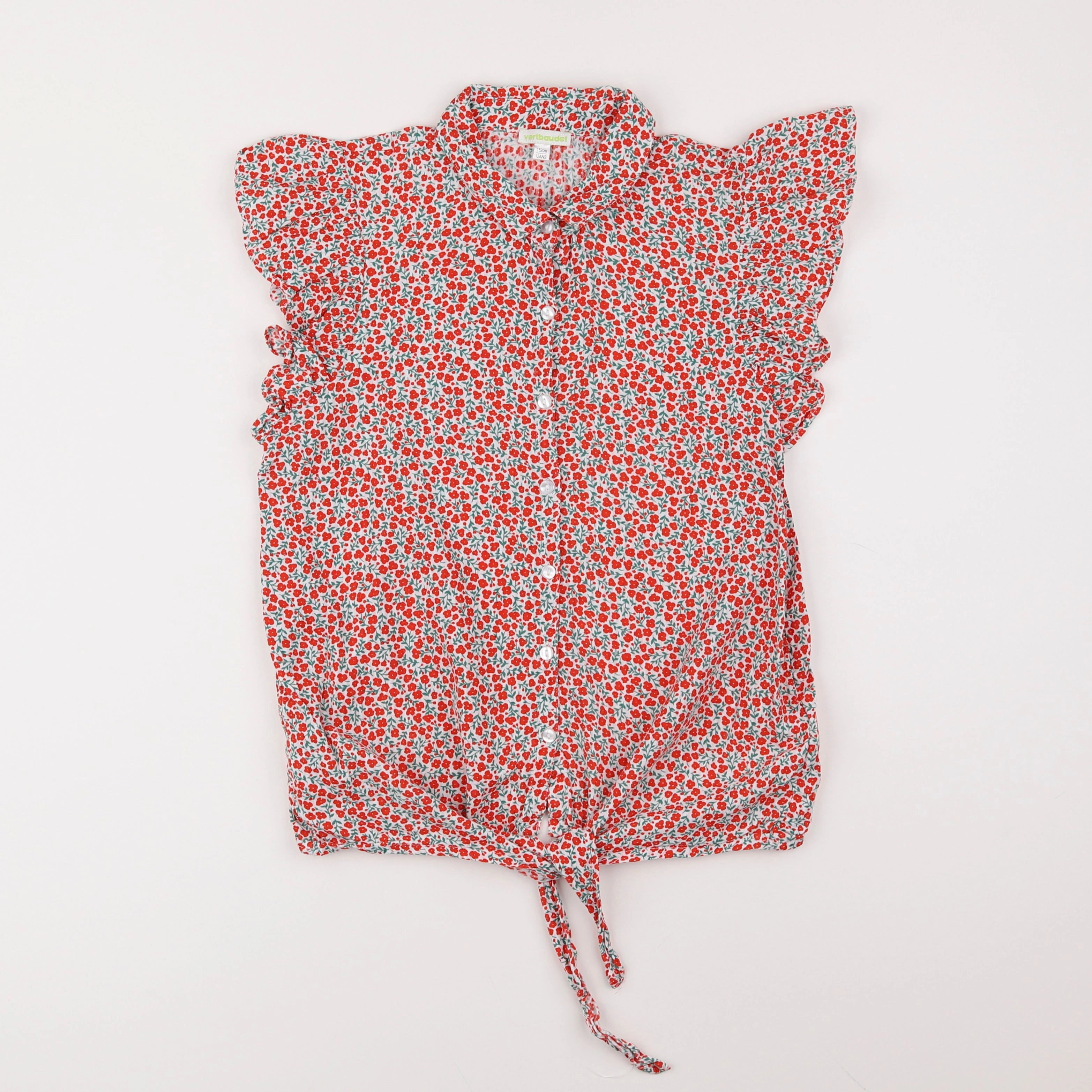 Vertbaudet - blouse rouge - 12 ans