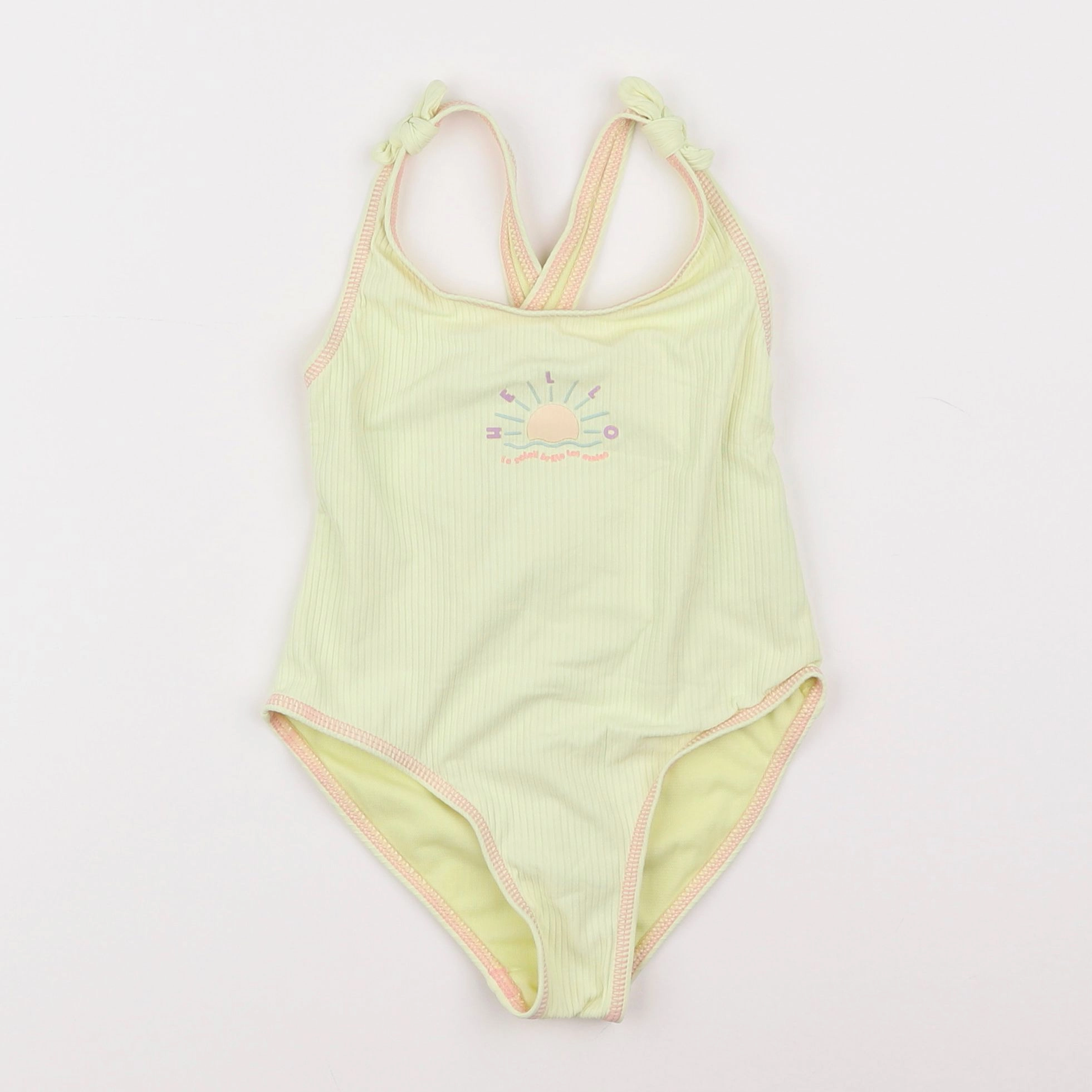 Vertbaudet - maillot de bain jaune - 4 ans