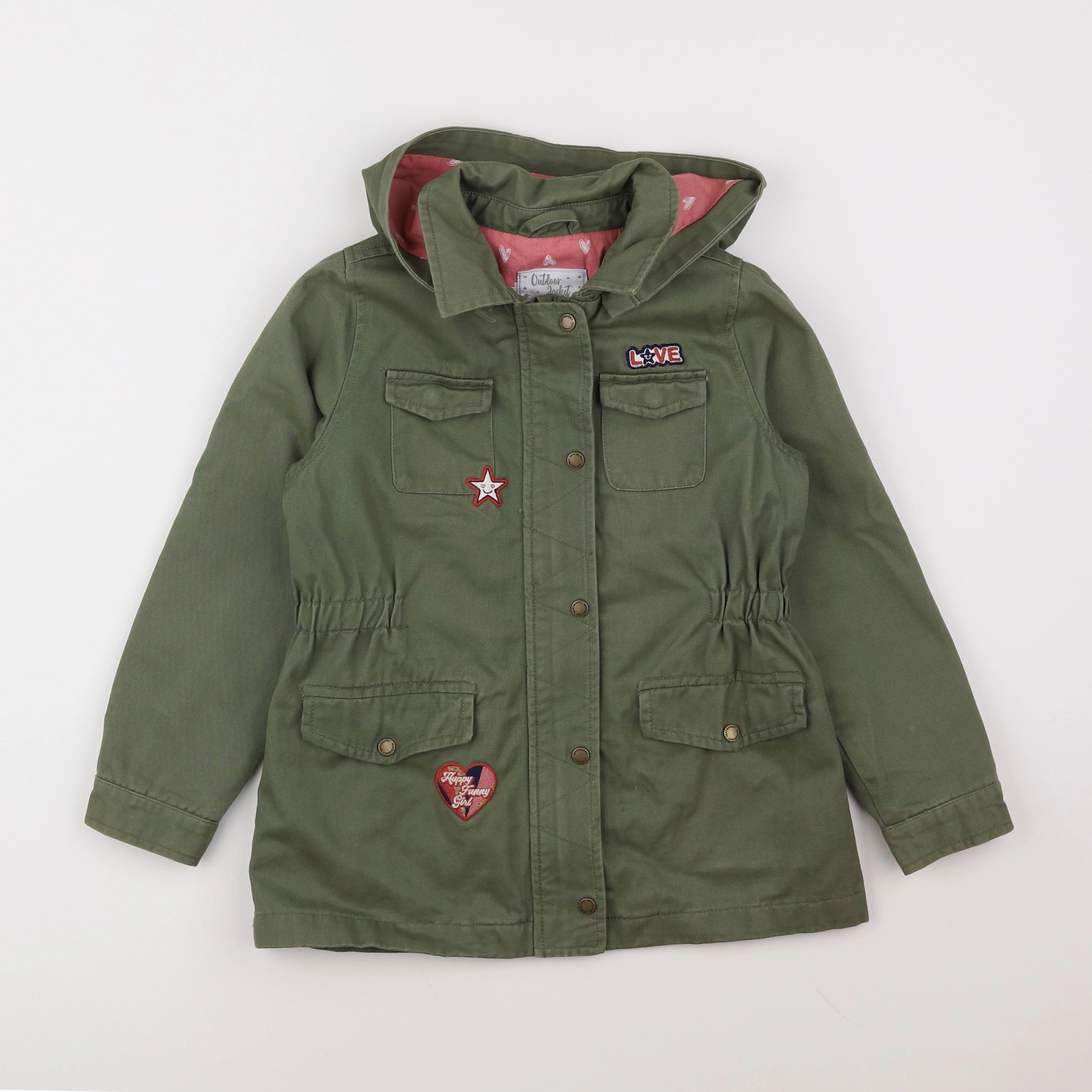 Vertbaudet - veste vert - 7 ans